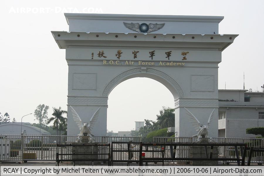 RCAY Airport - Main gate of kangshan Air Base home of the Republic of China Air Force Academy
