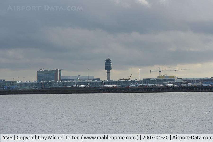 Vancouver International Airport, Vancouver, British Columbia Canada (YVR) - Distant view of the main terminal