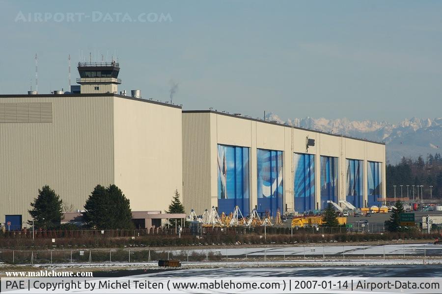 Snohomish County (paine Fld) Airport (PAE) - Boeing main building at the Everett plant