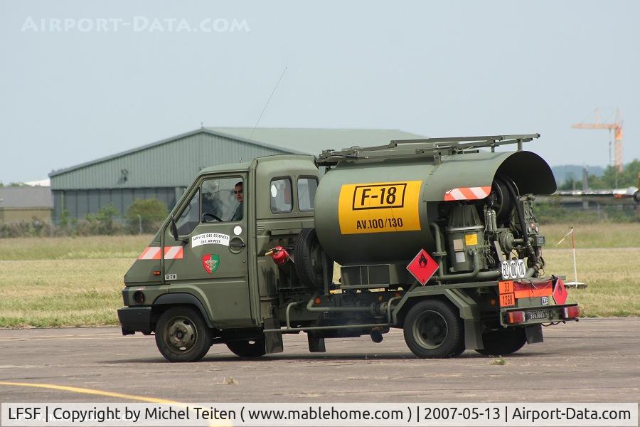 Metz Frescaty Airport, Metz France (LFSF) - Truck from Service des Essences des Armees (Army gas supply service) - French Air Force
