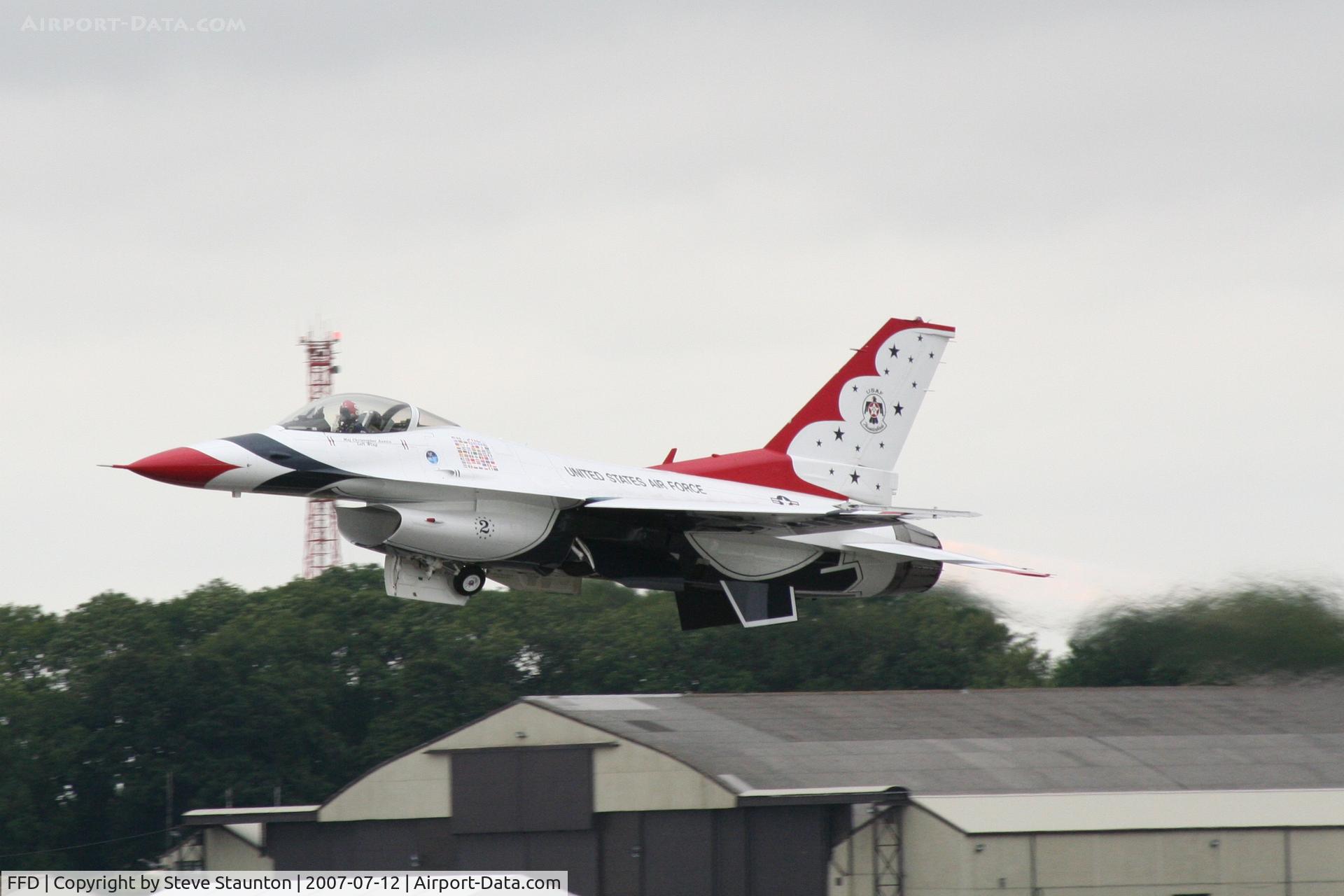 RAF Fairford Airport, Fairford, England United Kingdom (FFD) - Thunderbirds practice at Royal International Air Tattoo 2007