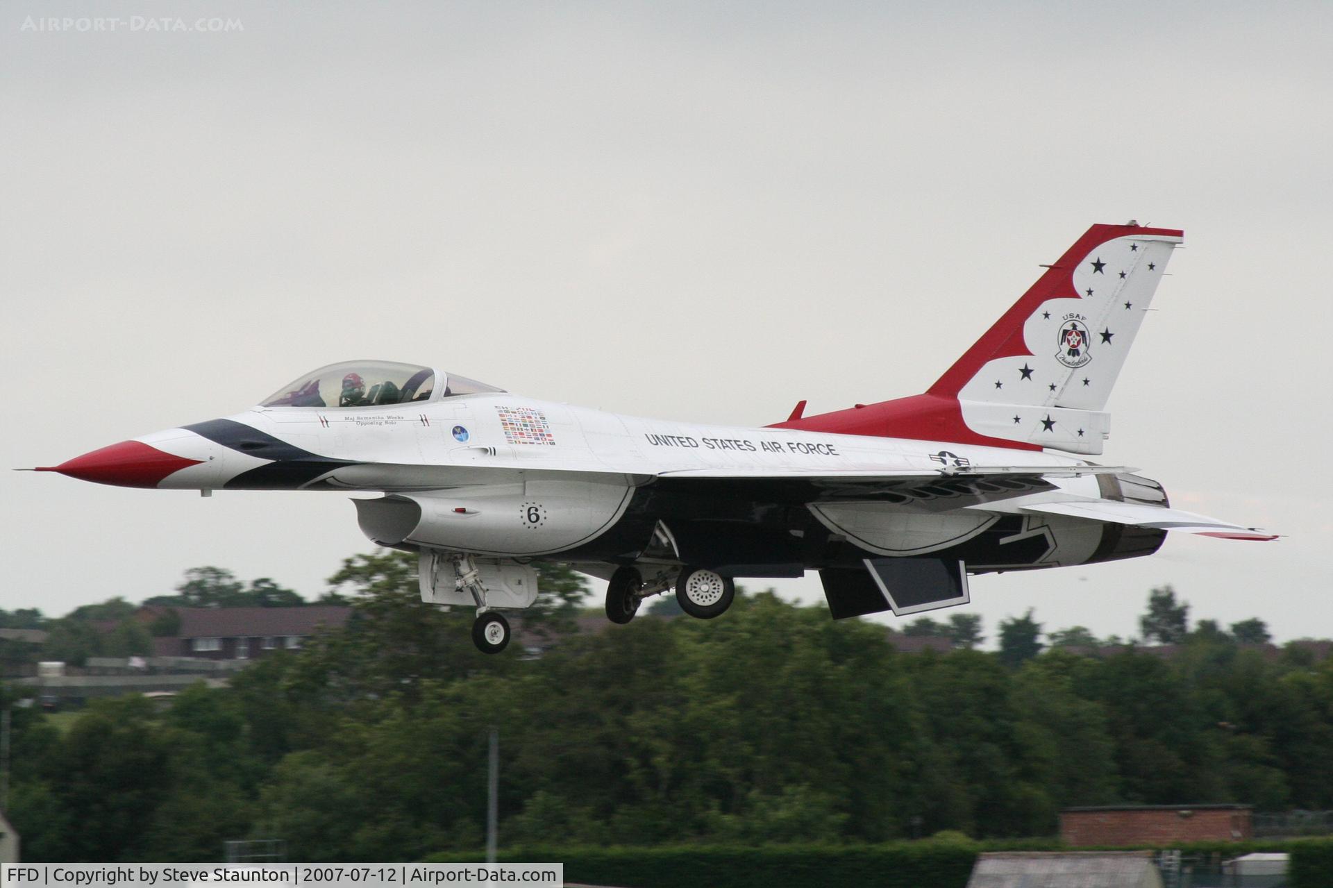 RAF Fairford Airport, Fairford, England United Kingdom (FFD) - Thunderbirds practice at Royal International Air Tattoo 2007