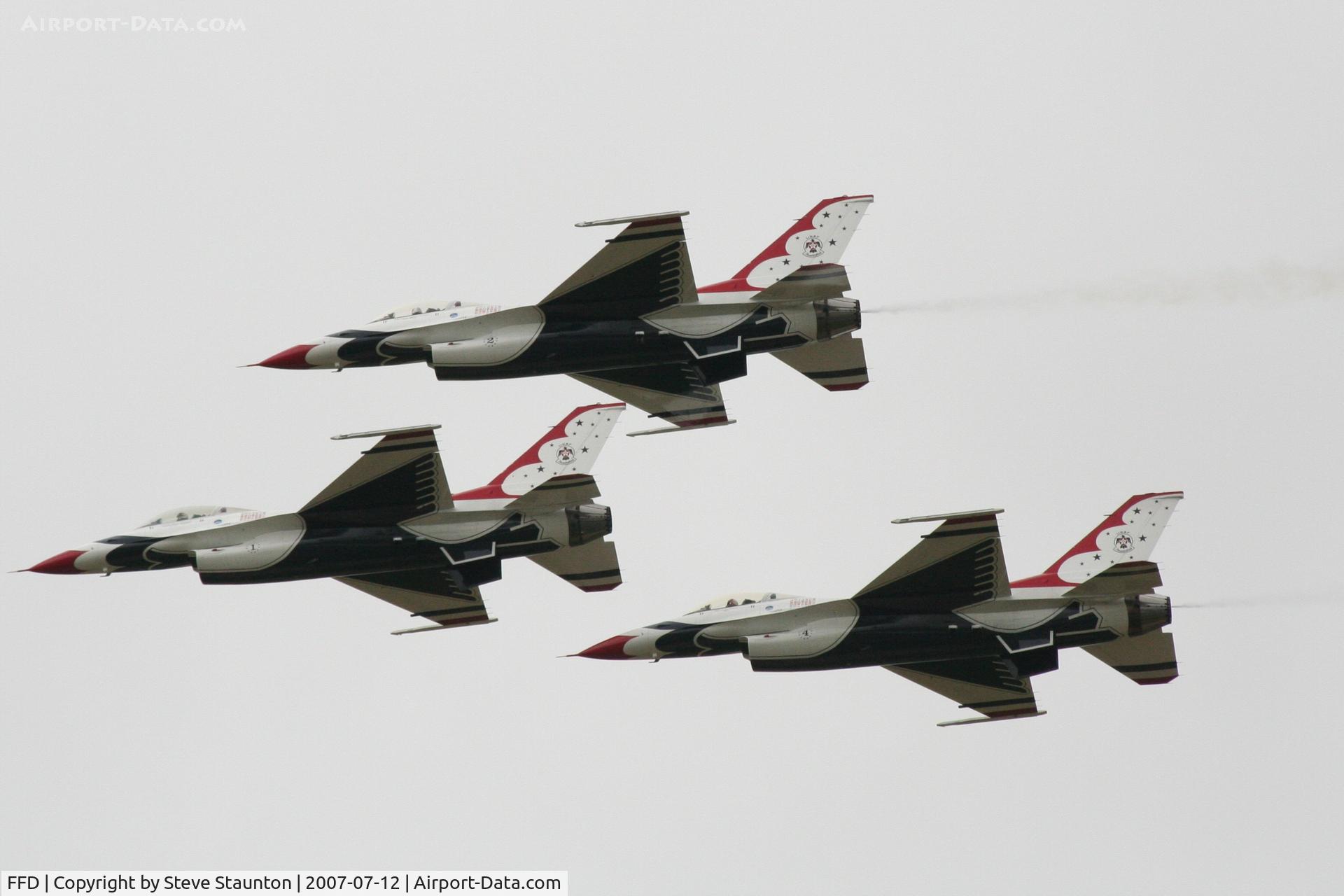 RAF Fairford Airport, Fairford, England United Kingdom (FFD) - Thunderbirds practice at Royal International Air Tattoo 2007