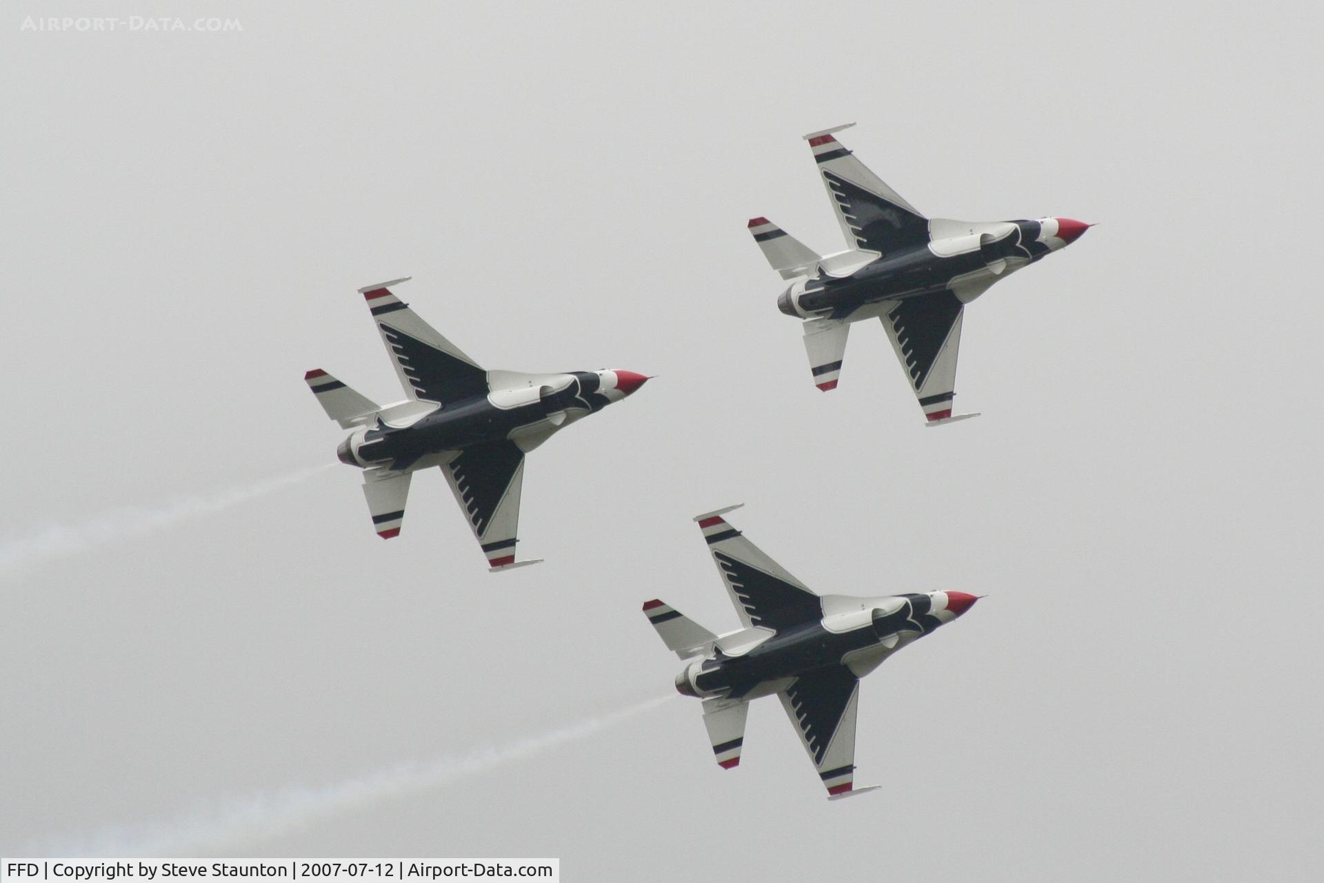 RAF Fairford Airport, Fairford, England United Kingdom (FFD) - Thunderbirds practice at Royal International Air Tattoo 2007