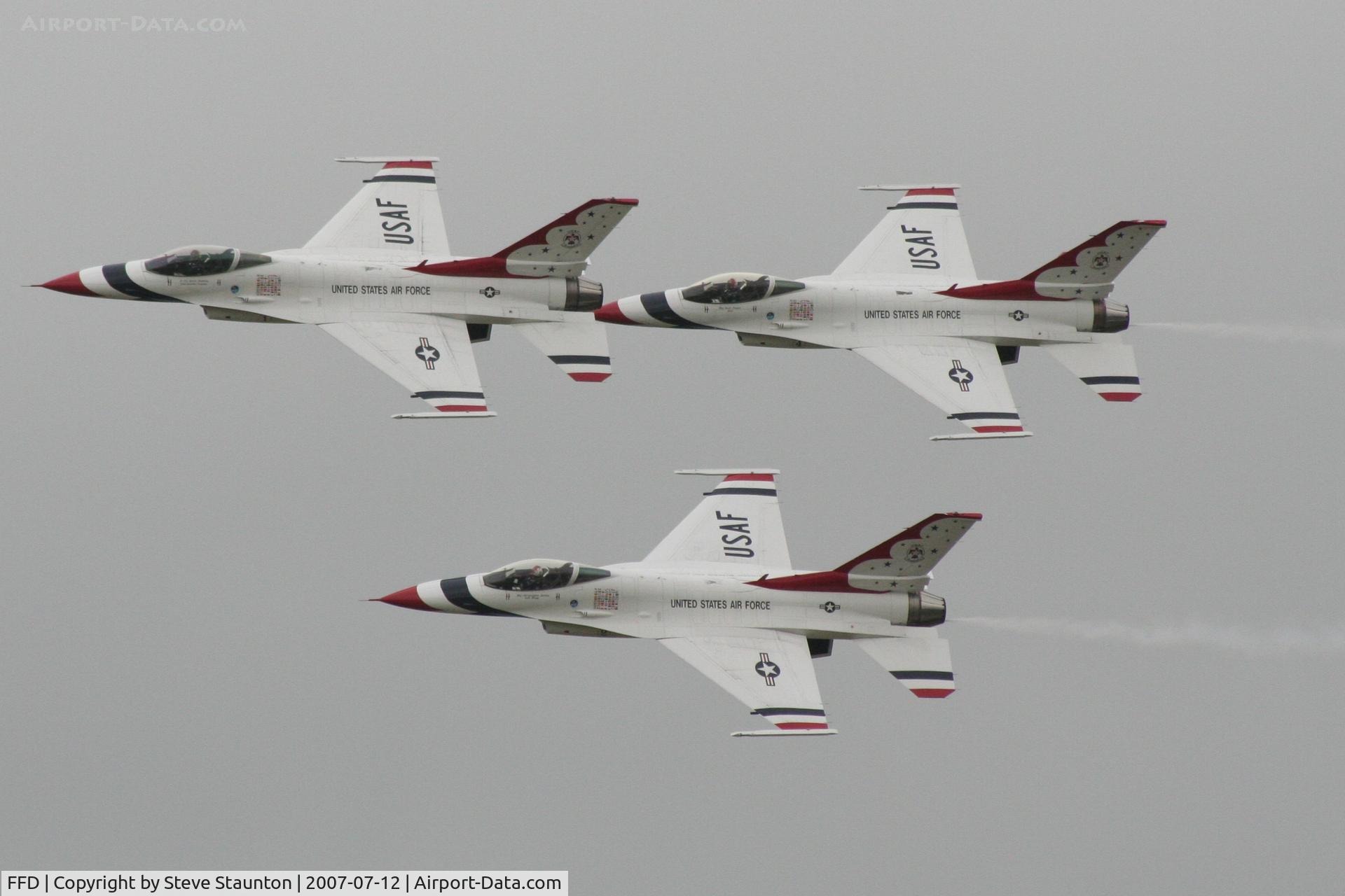 RAF Fairford Airport, Fairford, England United Kingdom (FFD) - Thunderbirds practice at Royal International Air Tattoo 2007