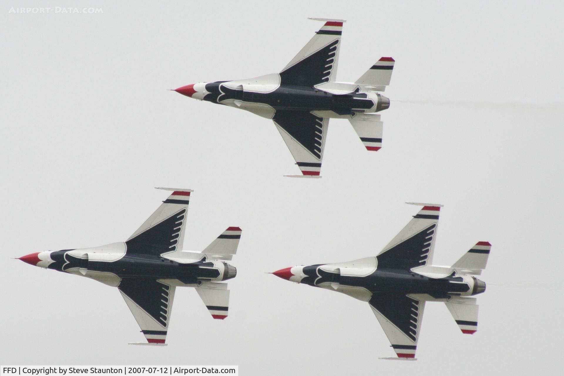 RAF Fairford Airport, Fairford, England United Kingdom (FFD) - Thunderbirds practice at Royal International Air Tattoo 2007
