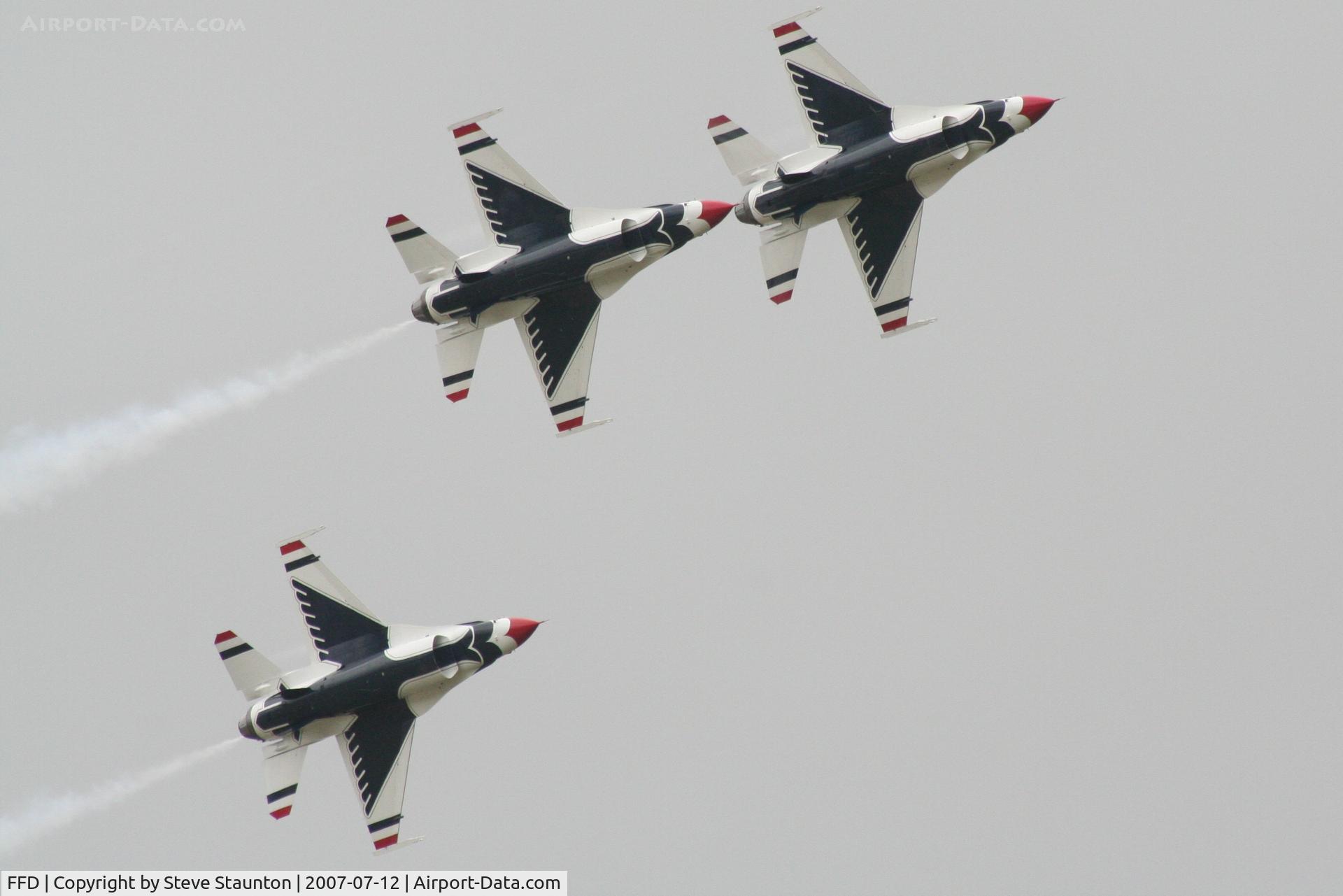 RAF Fairford Airport, Fairford, England United Kingdom (FFD) - Thunderbirds practice at Royal International Air Tattoo 2007
