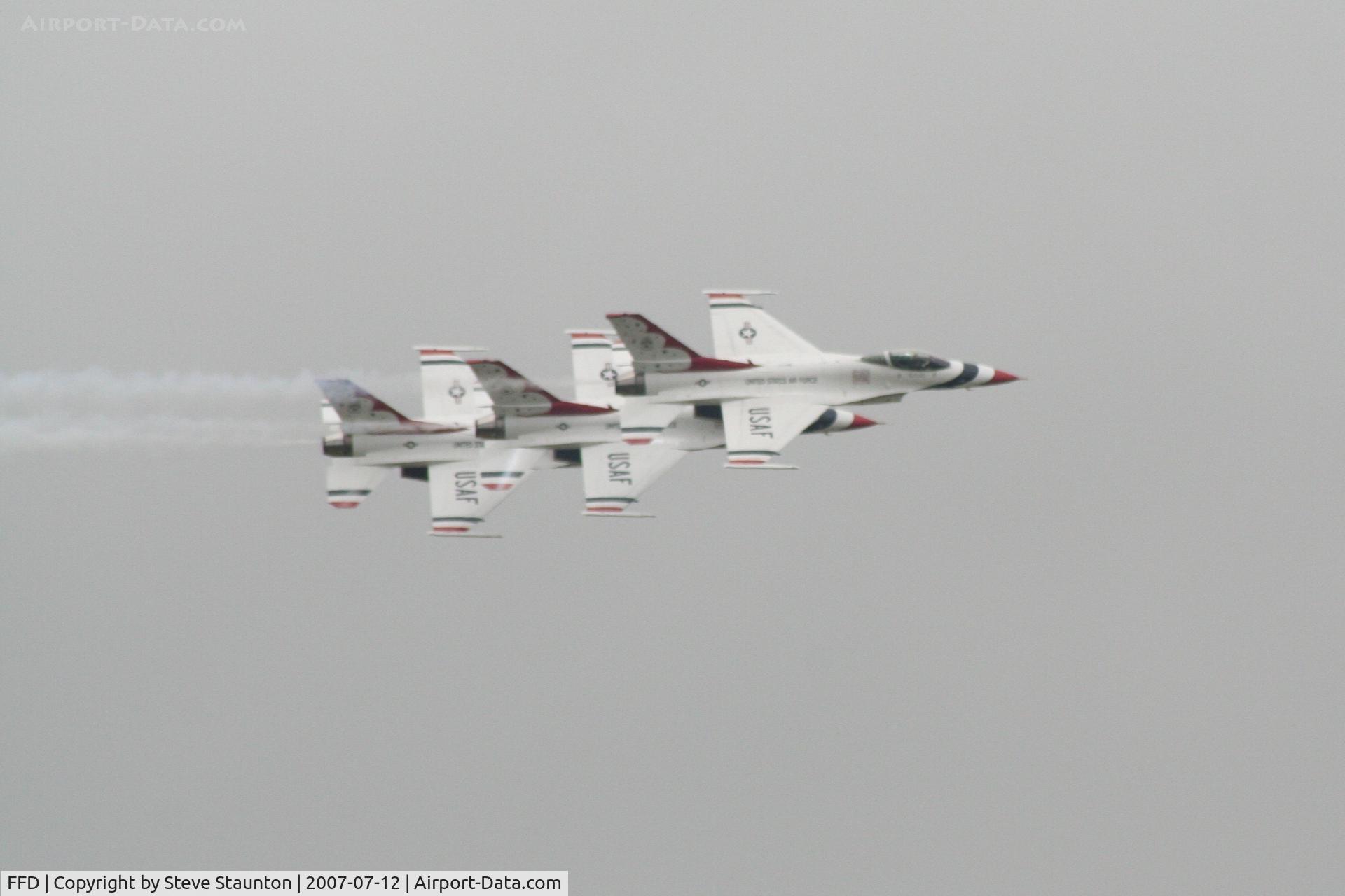 RAF Fairford Airport, Fairford, England United Kingdom (FFD) - Thunderbirds practice at Royal International Air Tattoo 2007