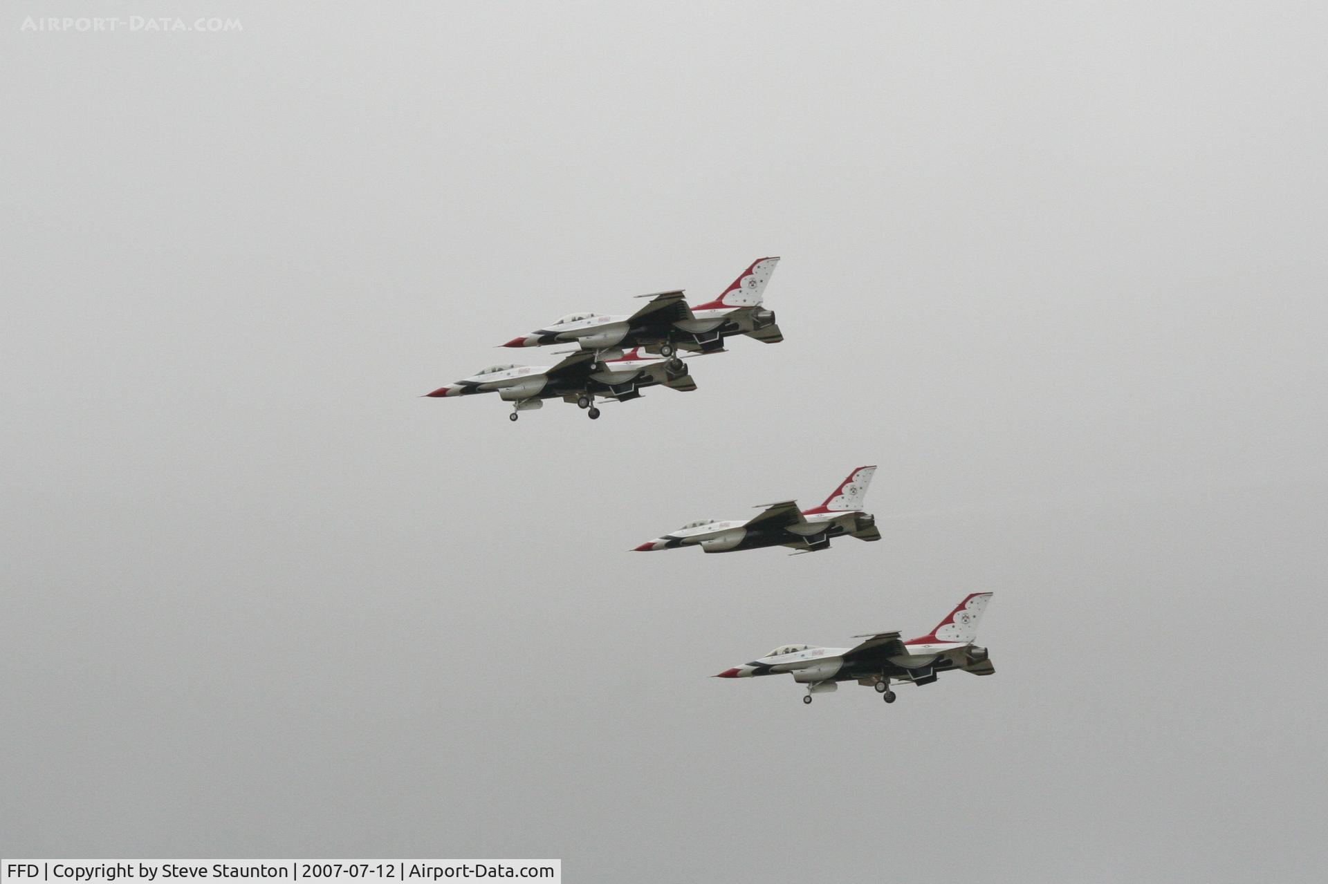 RAF Fairford Airport, Fairford, England United Kingdom (FFD) - Thunderbirds practice at Royal International Air Tattoo 2007