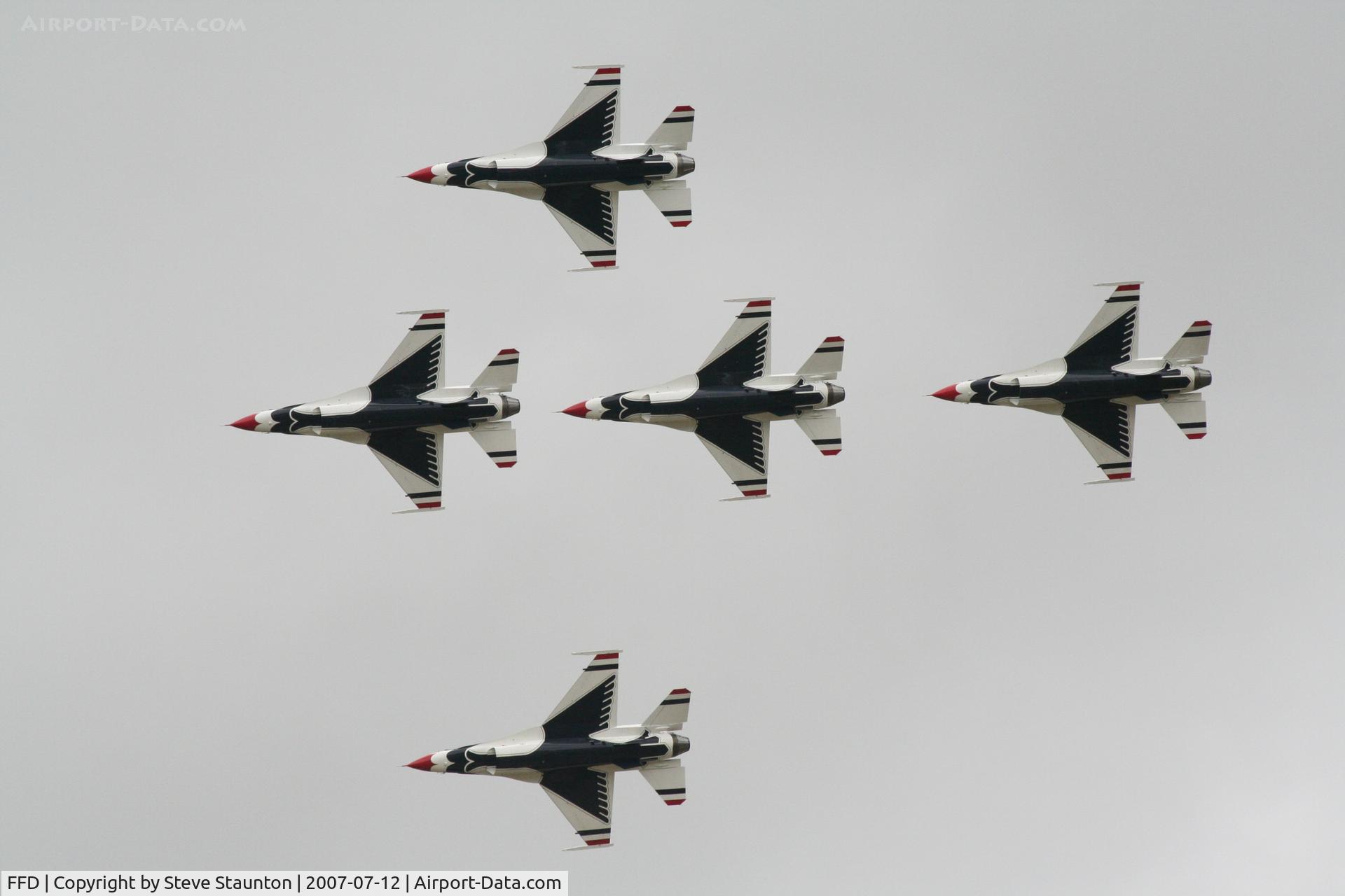 RAF Fairford Airport, Fairford, England United Kingdom (FFD) - Thunderbirds practice at Royal International Air Tattoo 2007