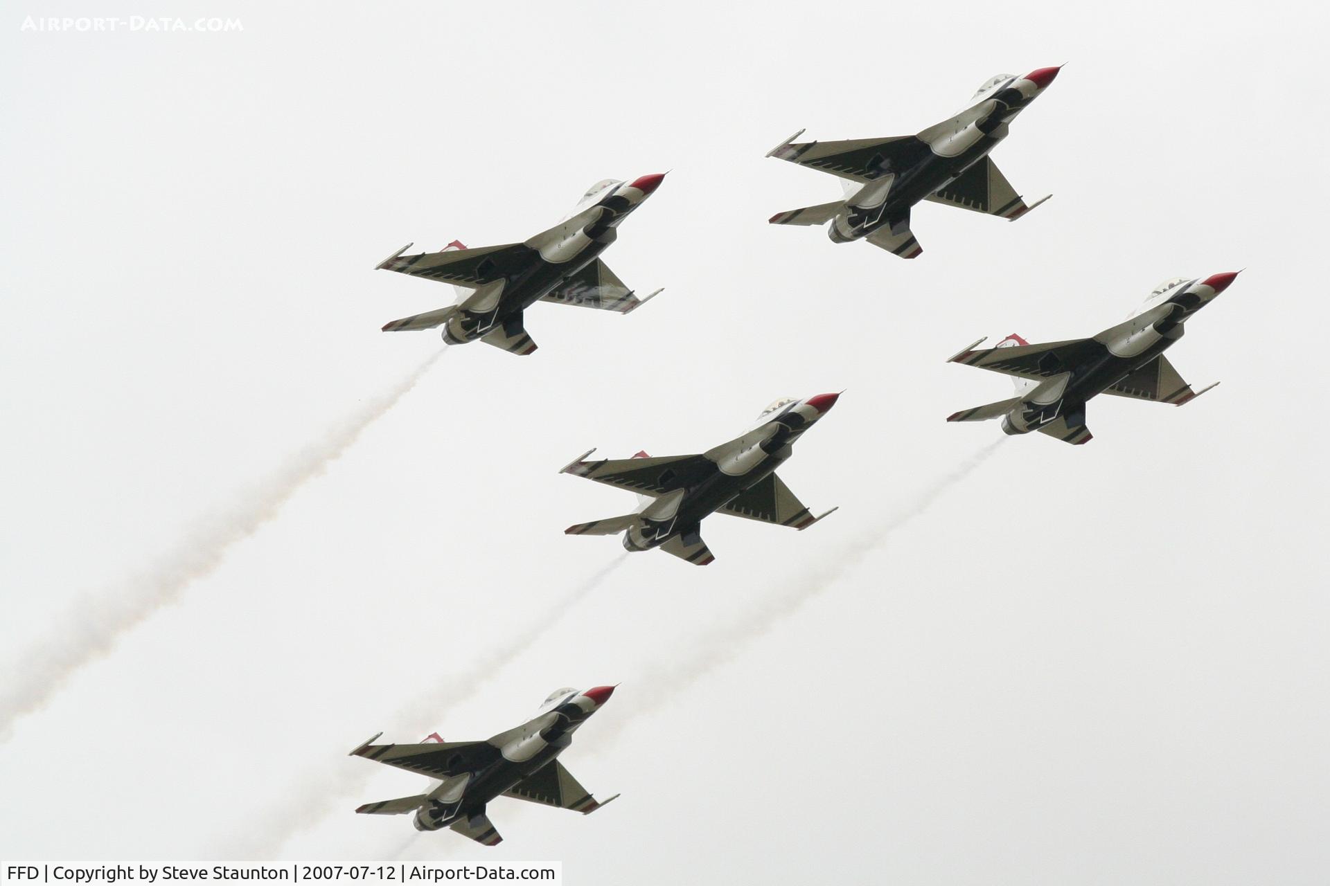 RAF Fairford Airport, Fairford, England United Kingdom (FFD) - Thunderbirds practice at Royal International Air Tattoo 2007
