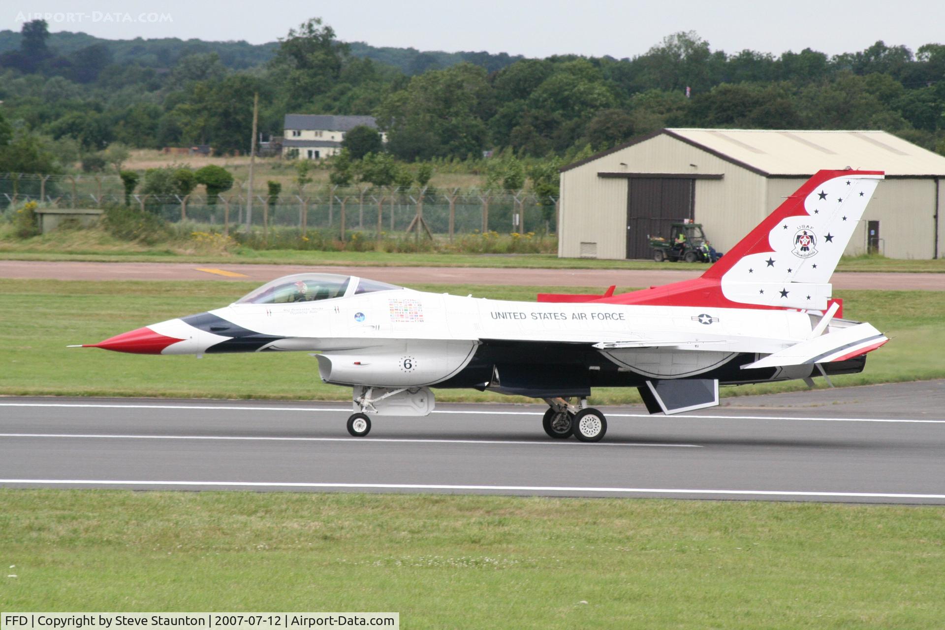 RAF Fairford Airport, Fairford, England United Kingdom (FFD) - Thunderbirds practice at Royal International Air Tattoo 2007