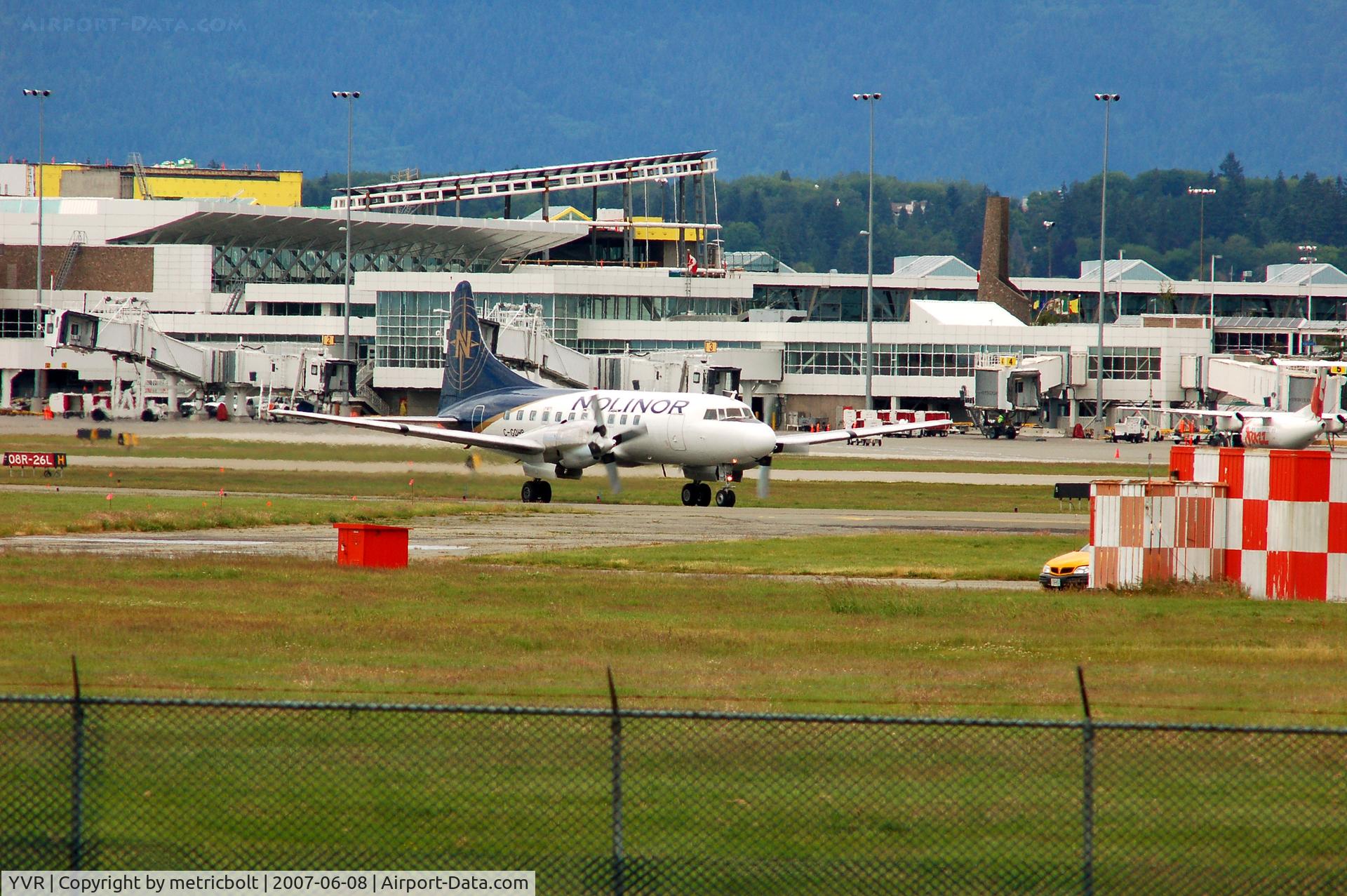 Vancouver International Airport, Vancouver, British Columbia Canada (YVR) - Nolinor CV-580 at YVR