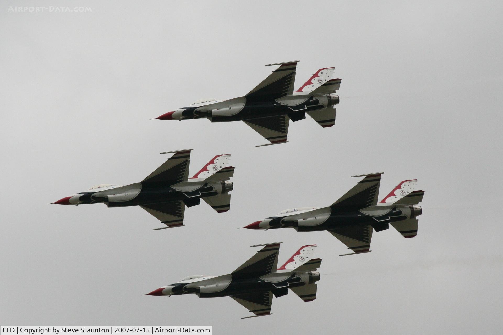 RAF Fairford Airport, Fairford, England United Kingdom (FFD) - Thunderbirds display at Royal International Air Tattoo 2007