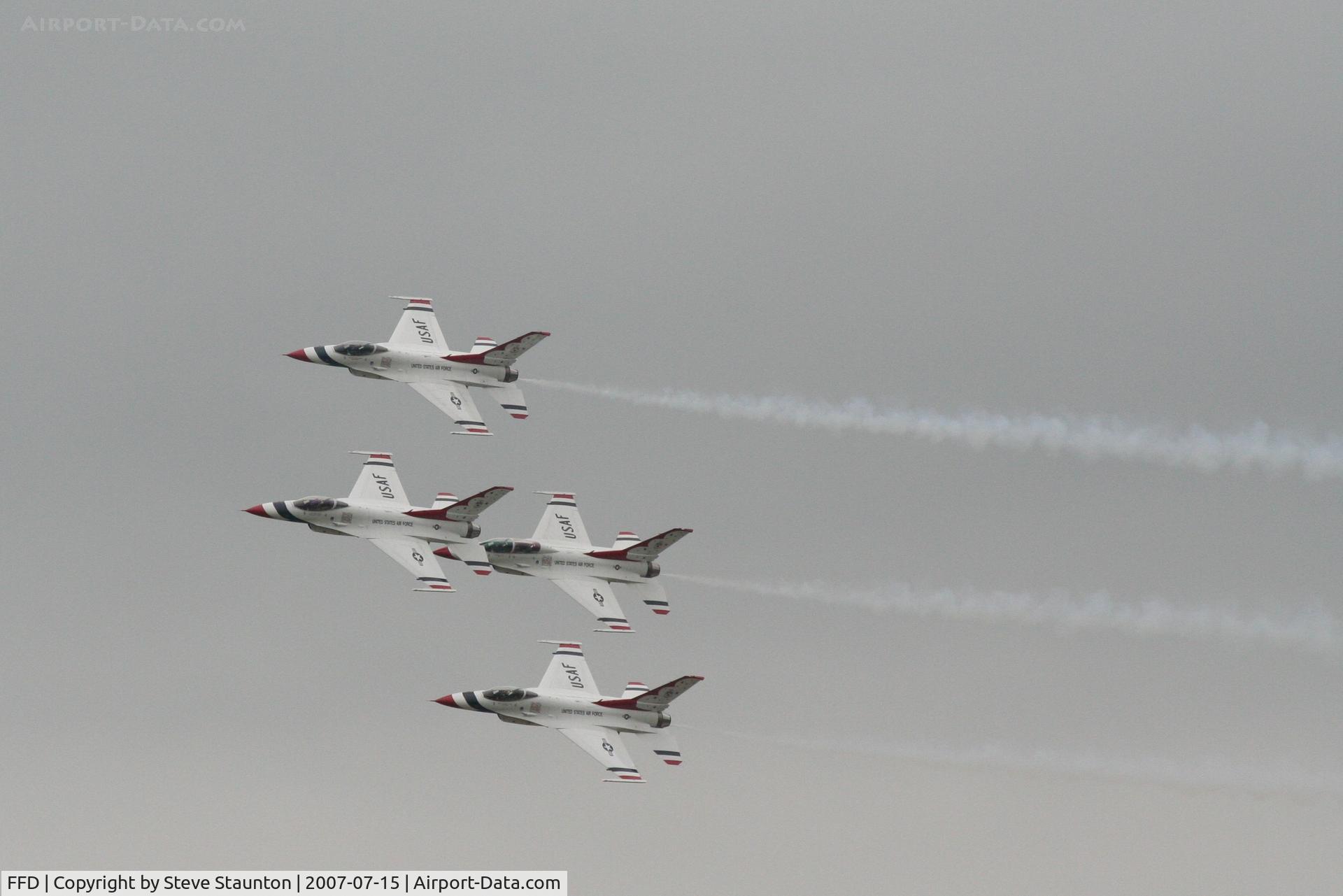 RAF Fairford Airport, Fairford, England United Kingdom (FFD) - Thunderbirds display at Royal International Air Tattoo 2007