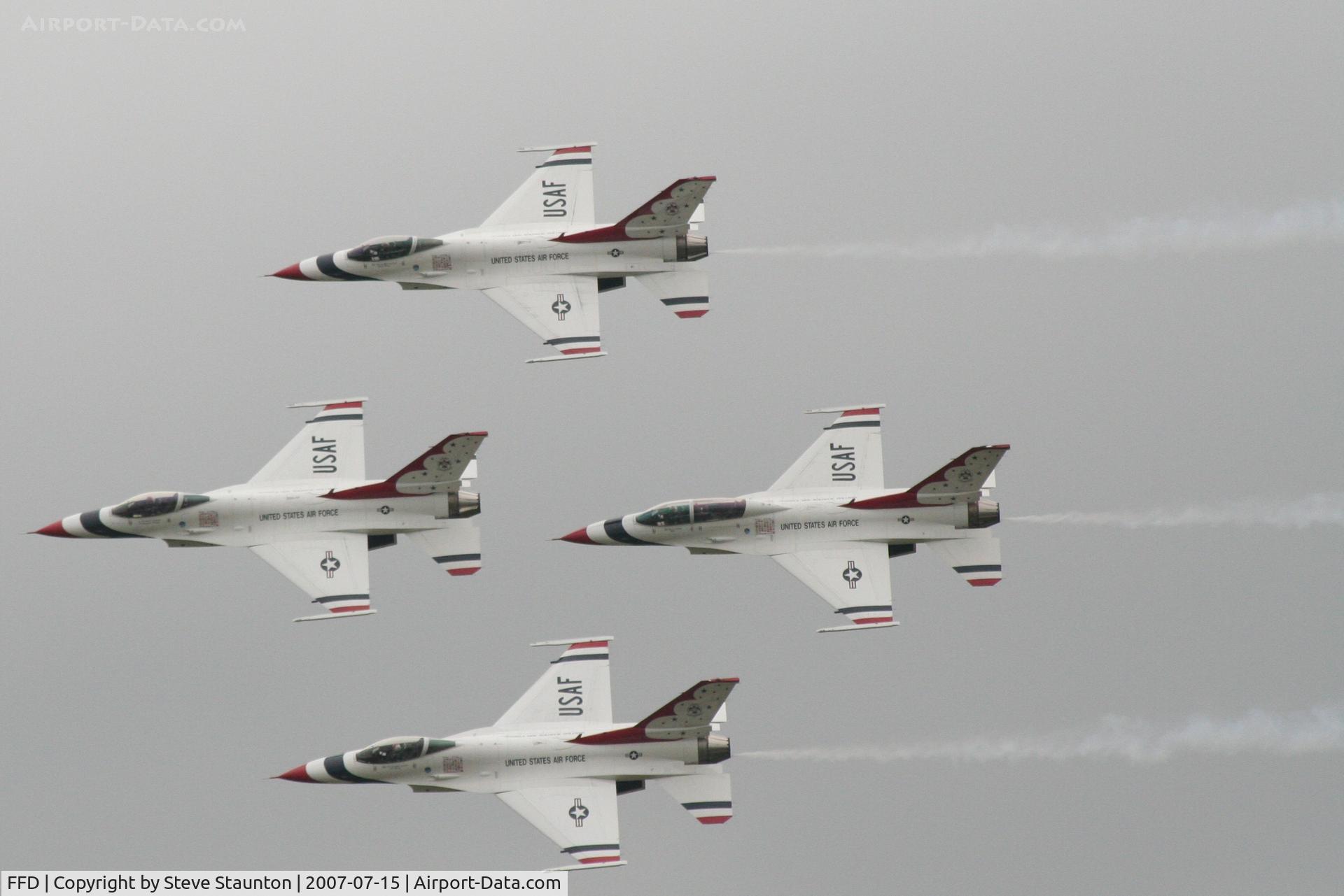 RAF Fairford Airport, Fairford, England United Kingdom (FFD) - Thunderbirds display at Royal International Air Tattoo 2007
