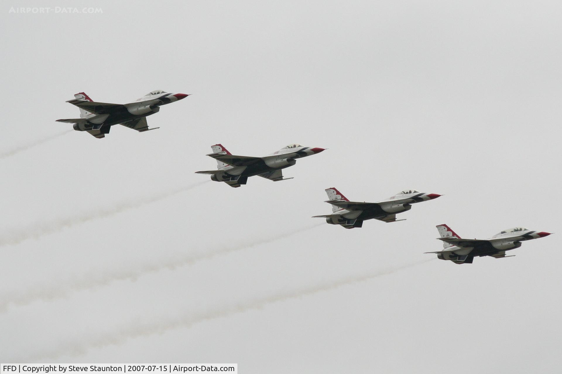 RAF Fairford Airport, Fairford, England United Kingdom (FFD) - Thunderbirds display at Royal International Air Tattoo 2007