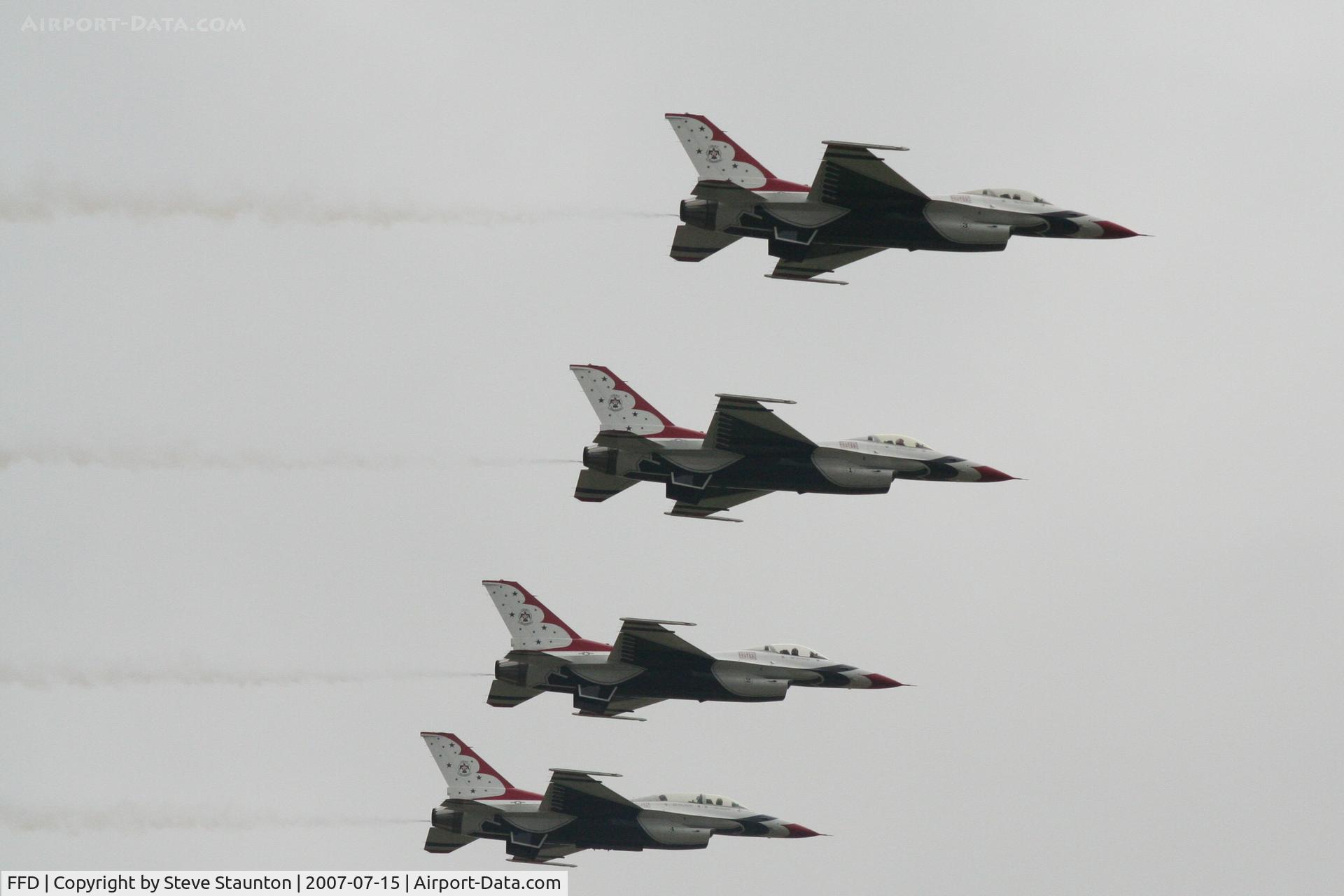 RAF Fairford Airport, Fairford, England United Kingdom (FFD) - Thunderbirds display at Royal International Air Tattoo 2007