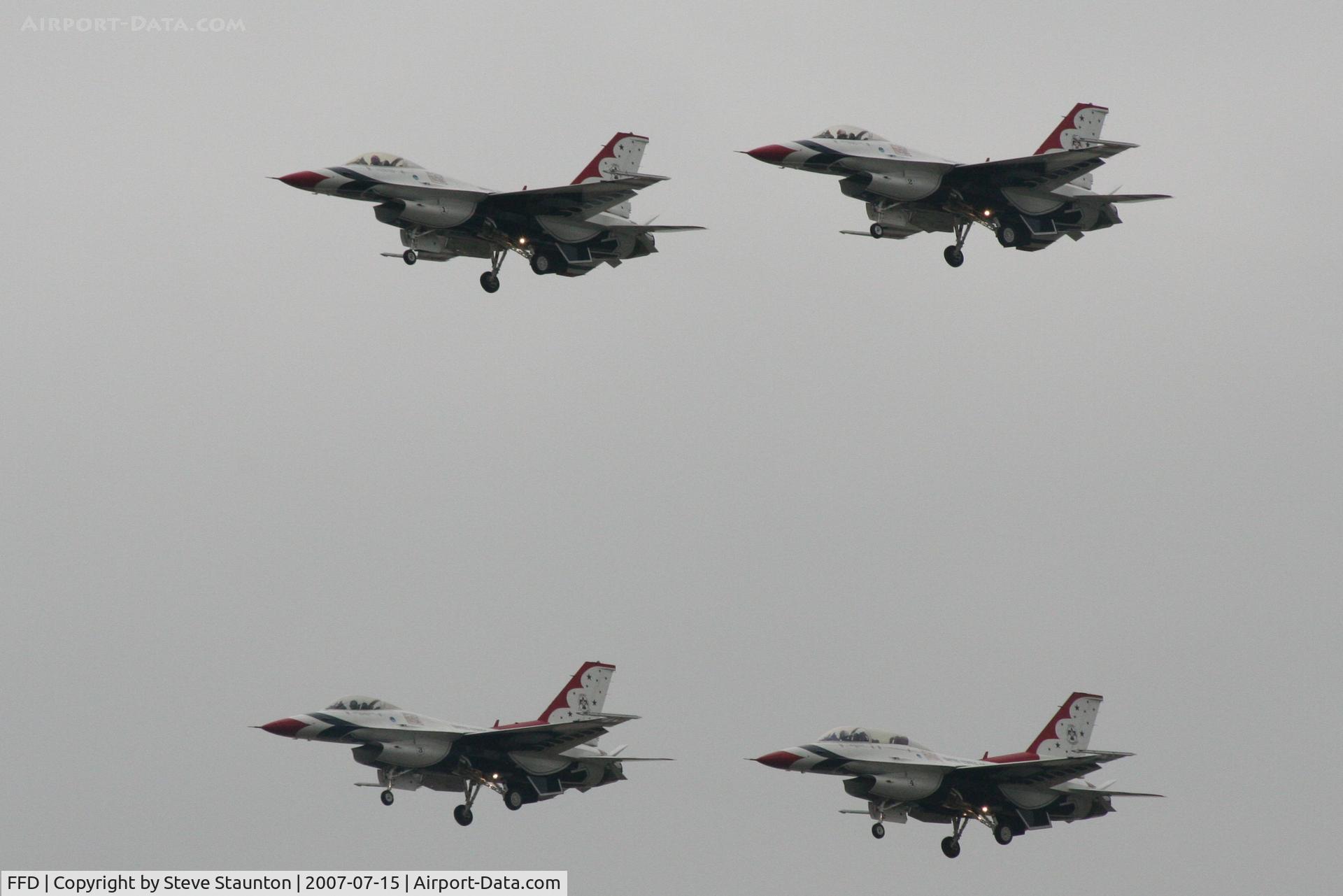 RAF Fairford Airport, Fairford, England United Kingdom (FFD) - Thunderbirds display at Royal International Air Tattoo 2007