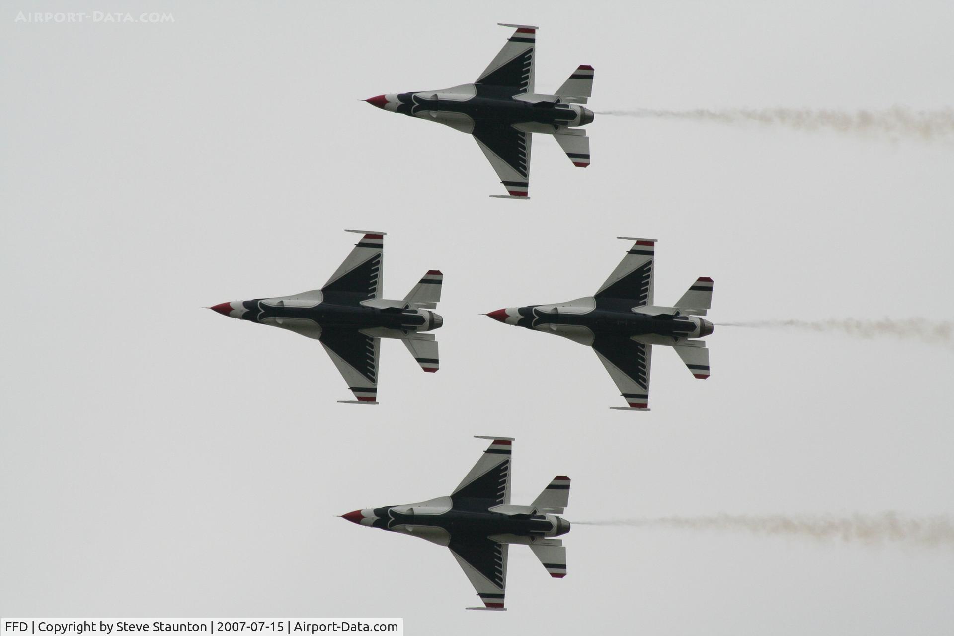 RAF Fairford Airport, Fairford, England United Kingdom (FFD) - Thunderbirds display at Royal International Air Tattoo 2007