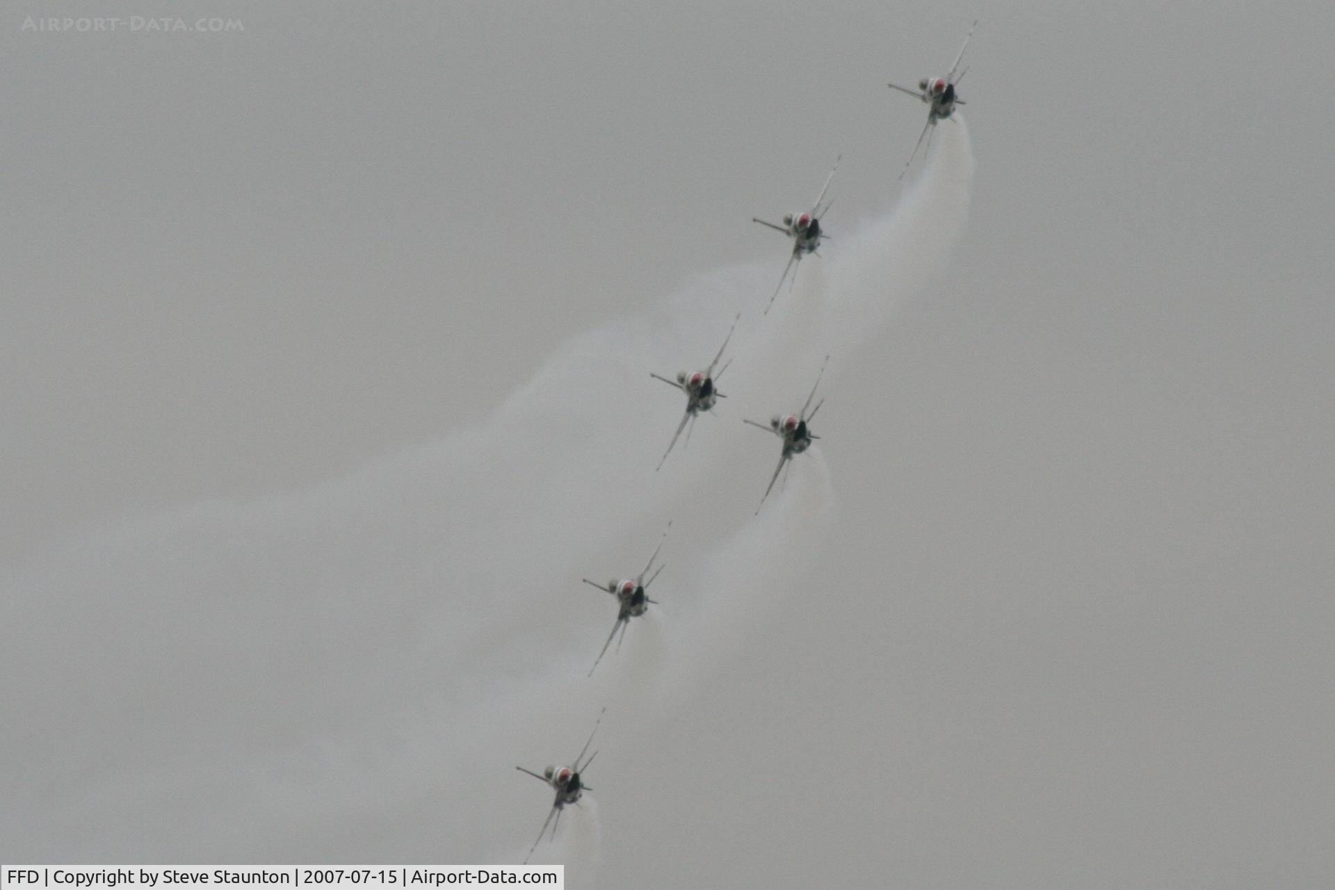RAF Fairford Airport, Fairford, England United Kingdom (FFD) - Thunderbirds display at Royal International Air Tattoo 2007