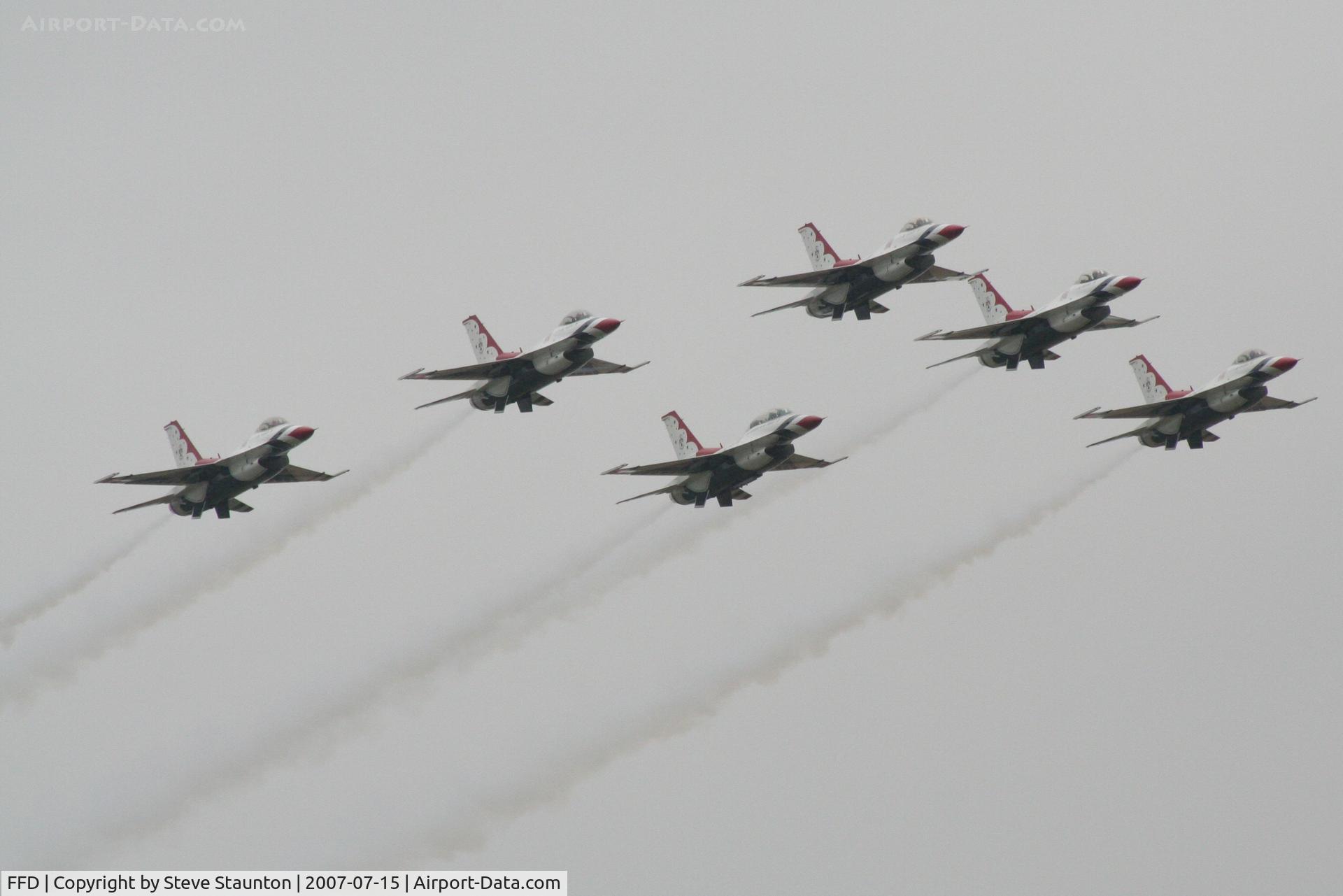 RAF Fairford Airport, Fairford, England United Kingdom (FFD) - Thunderbirds display at Royal International Air Tattoo 2007