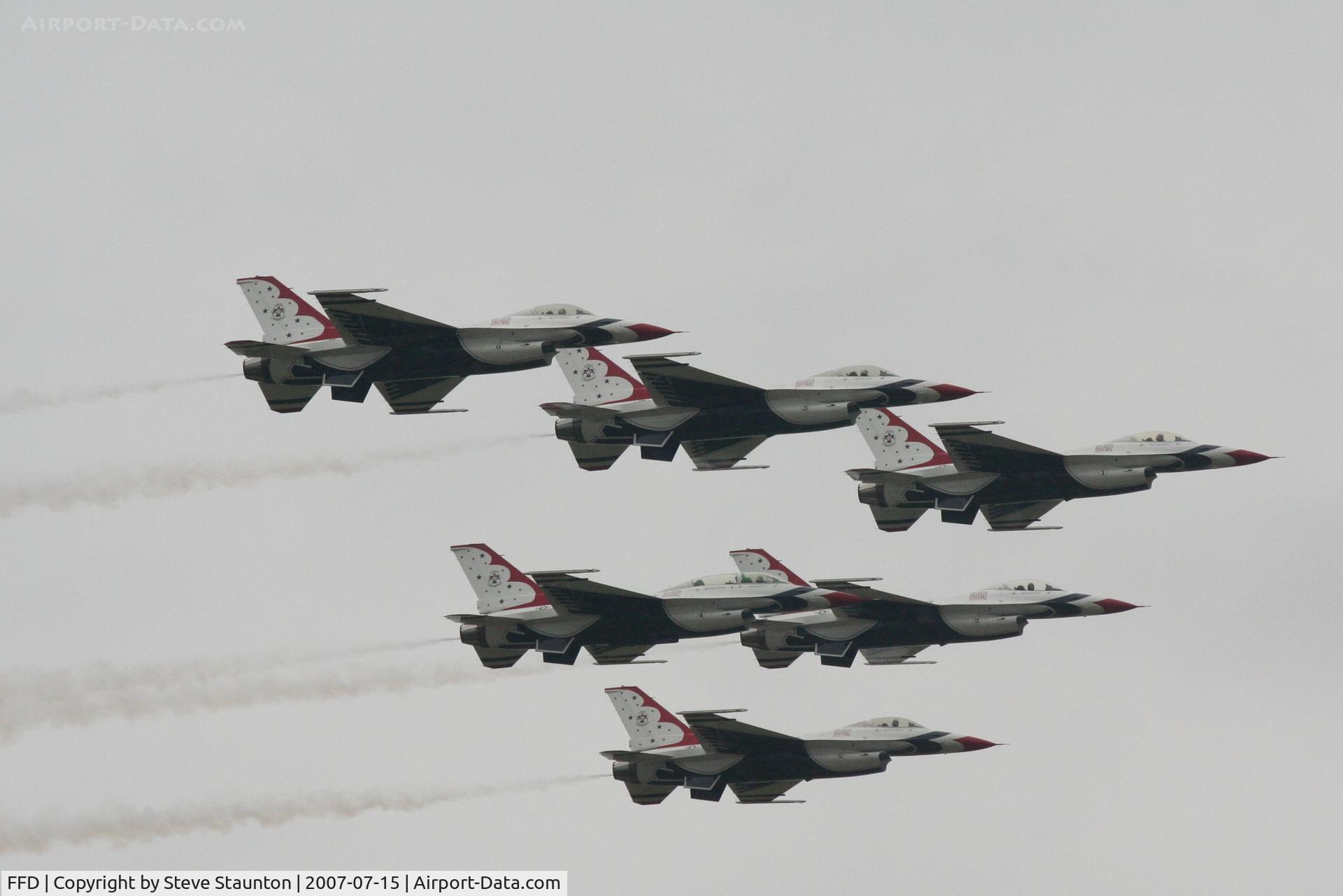 RAF Fairford Airport, Fairford, England United Kingdom (FFD) - Thunderbirds display at Royal International Air Tattoo 2007