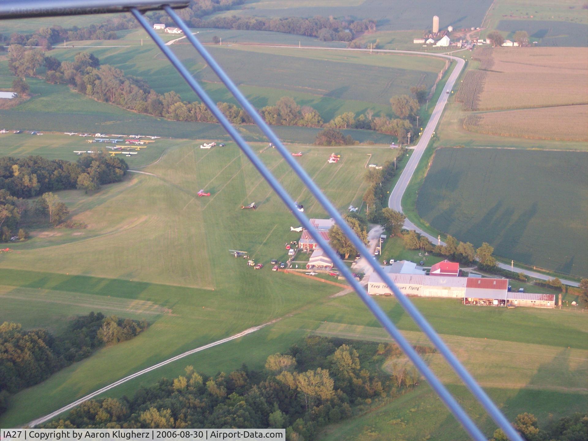 Antique Airfield Airport (IA27) - Antique Airfield on opening day of the 2006 National AAA/APM Fly-in