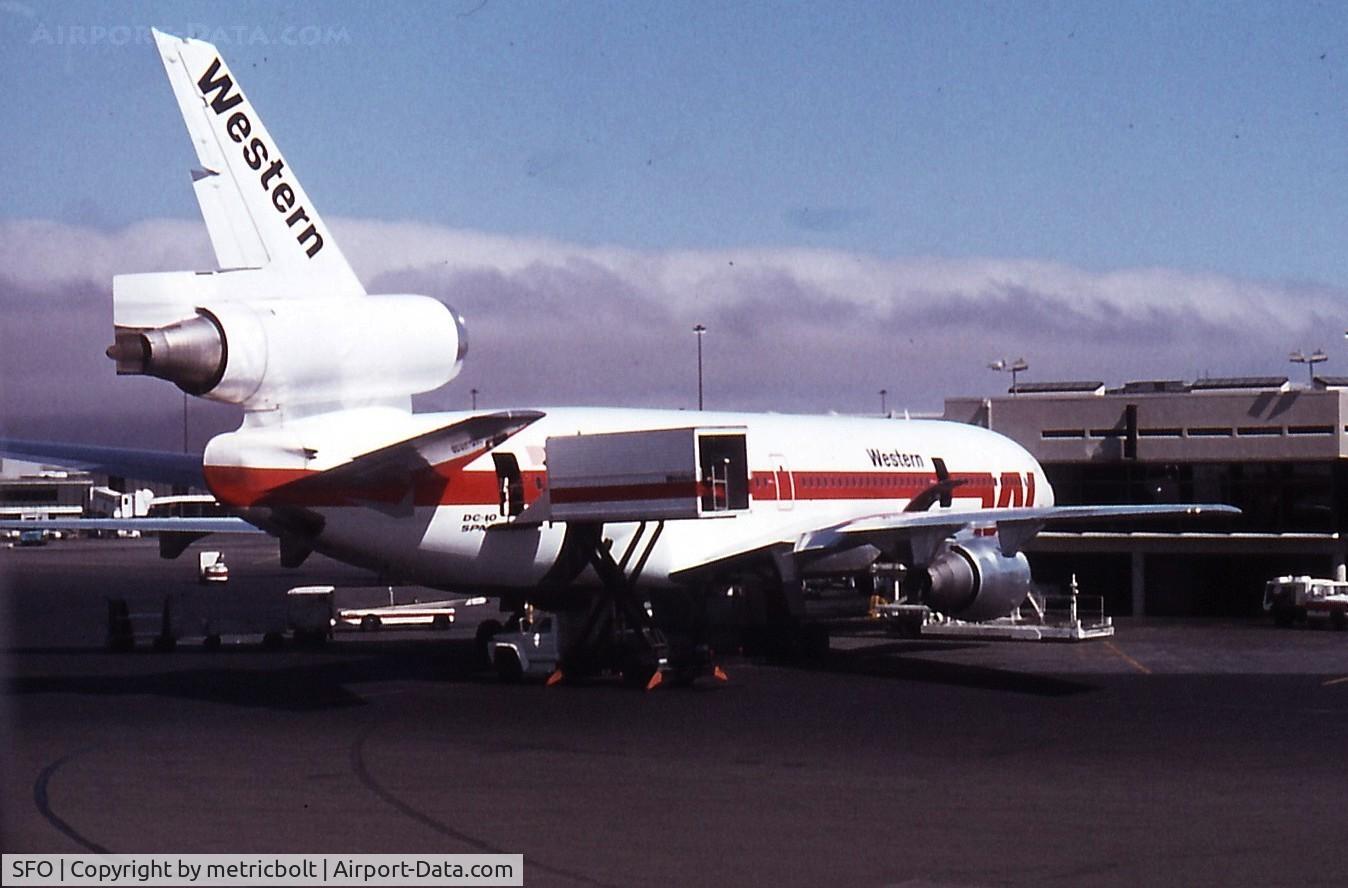 San Francisco International Airport (SFO) - WAL DC-10 in SFO,early 80s