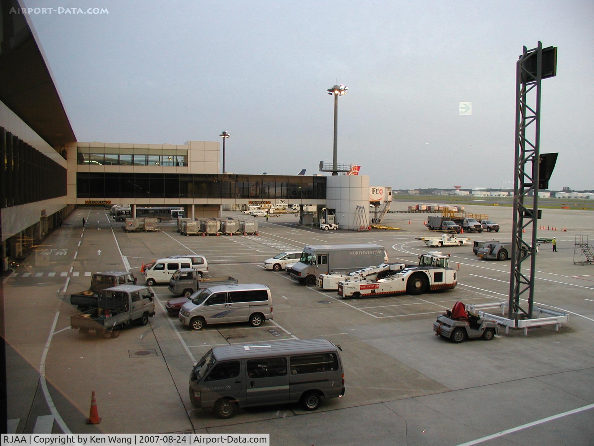 Narita International Airport (New Tokyo), Narita, Chiba Japan (RJAA) - Utility vehicles parking area