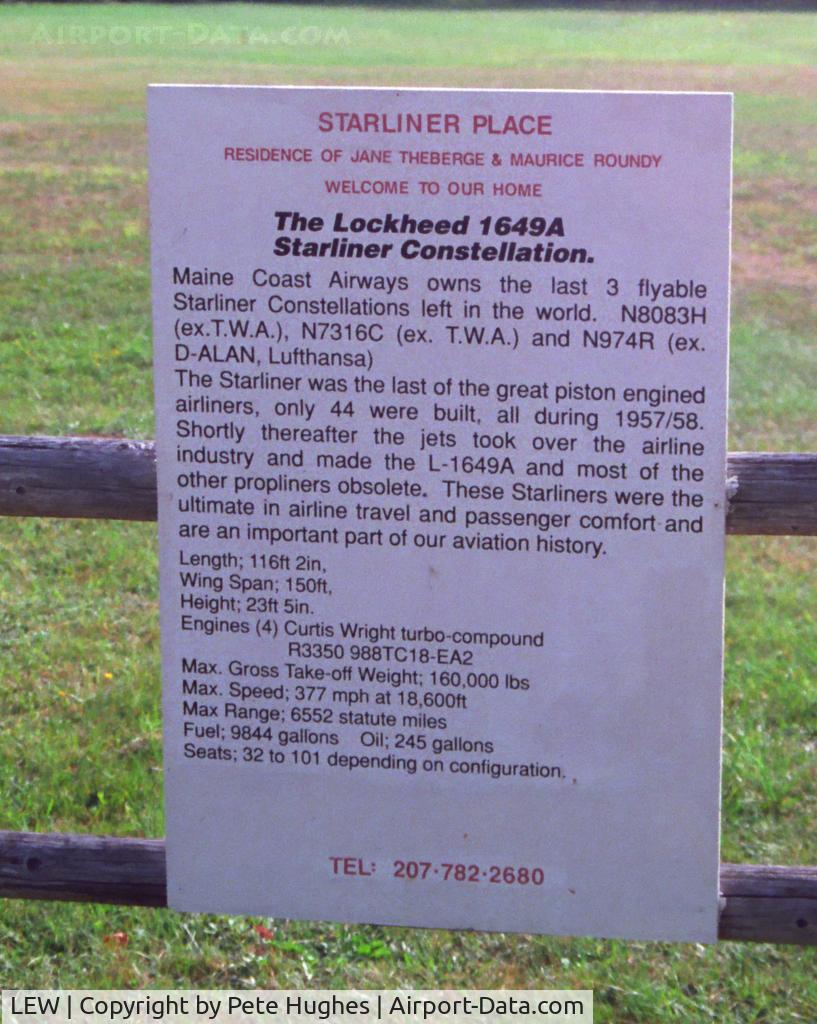 Auburn/lewiston Municipal Airport (LEW) - Auburn, ME, home of the Starliners