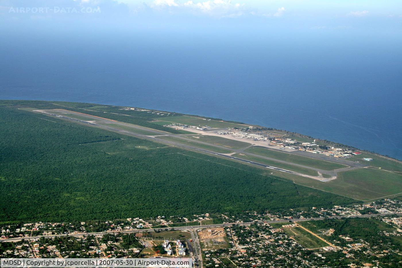 Las Américas-JFPG International Airport (Dr. José Fco. Peña Gómez), Punta Caucedo (near Santo Domingo) Dominican Republic (MDSD) - Aerial view of Las Americas International Airport