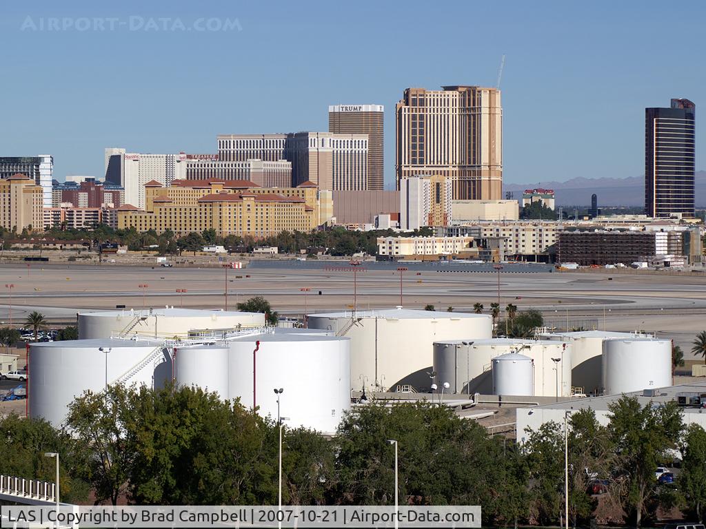 Harry Reid International Airport (LAS) - Fuel Storage Area and North end of RWY 1R & 1L