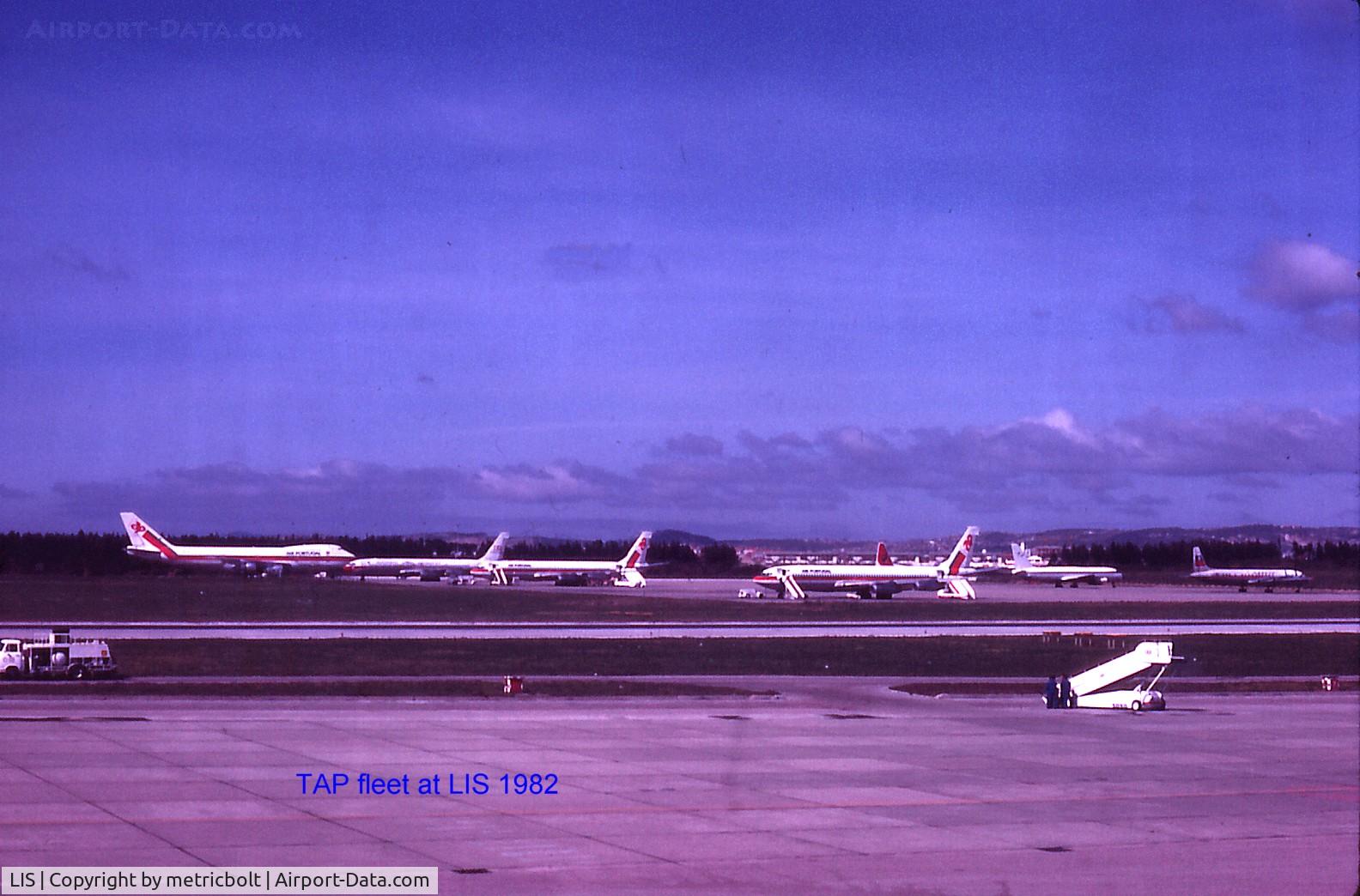 Portela Airport (Lisbon Airport), Portela, Loures (serves Lisbon) Portugal (LIS) - TAP fleet at LIS in 1982,with untitled CV880 and Balkan IL-18