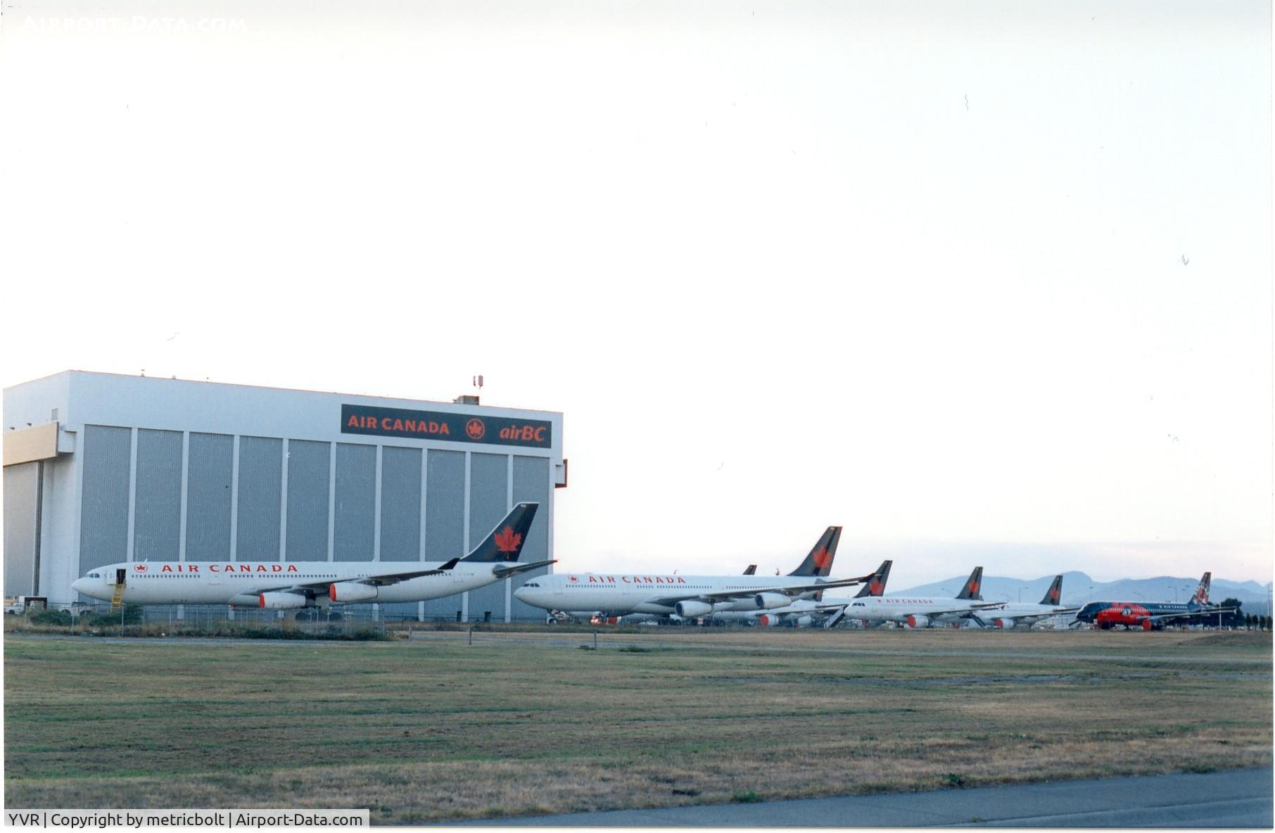 Vancouver International Airport, Vancouver, British Columbia Canada (YVR) - Air Canada fleet grounded by pilots strike.Sep.1998