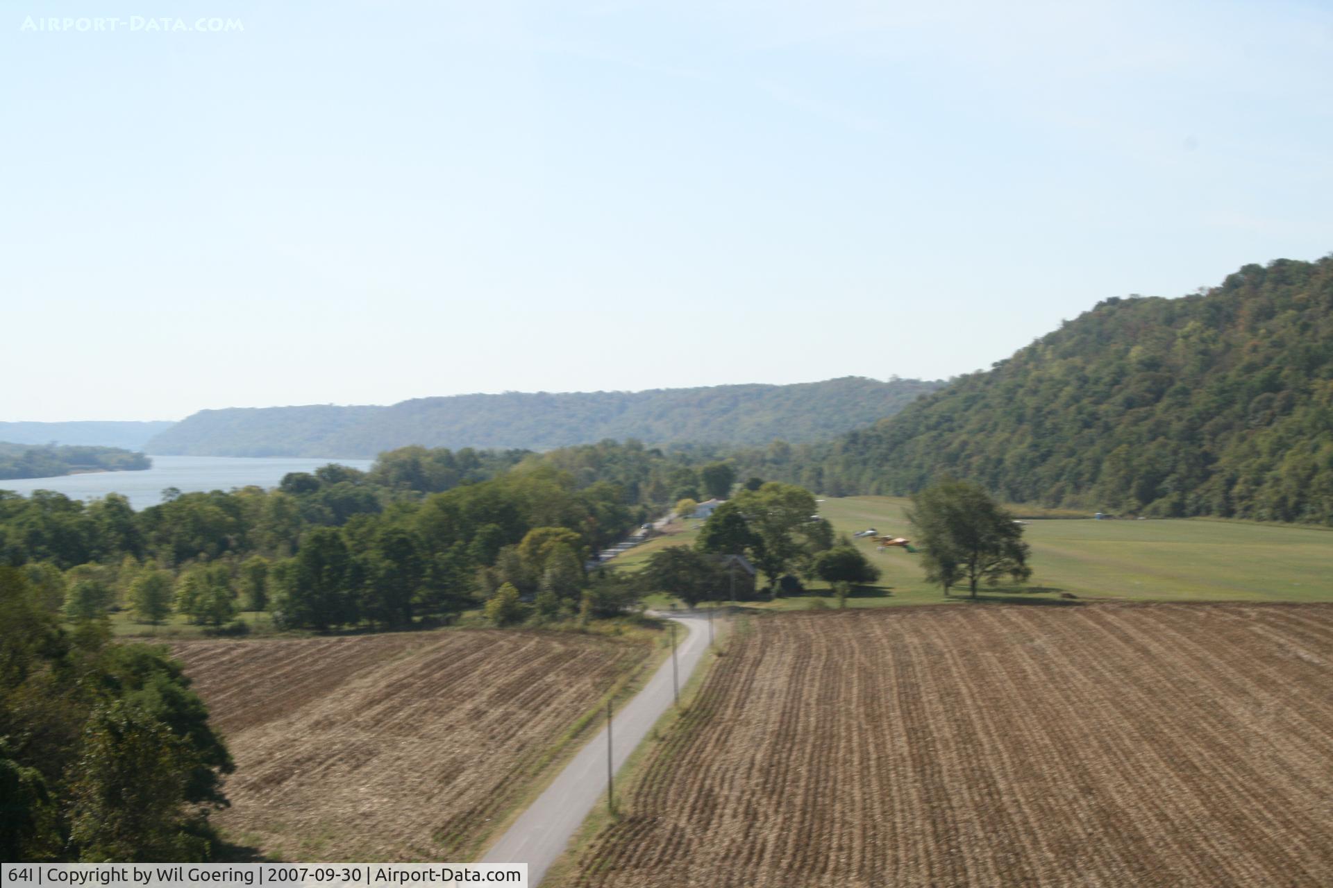 Lee Bottom Airport (64I) - Looking South at Lee Bottom