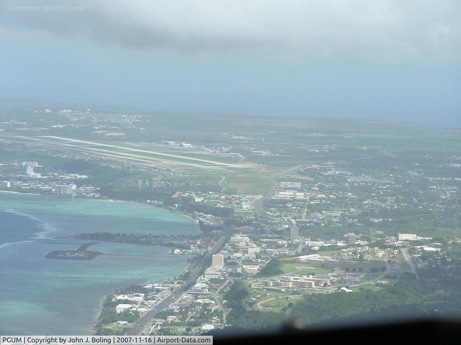 Antonio B. Won Pat International Airport (Guam International), Agana United States (PGUM) - Base leg to runway 6 at Guam International