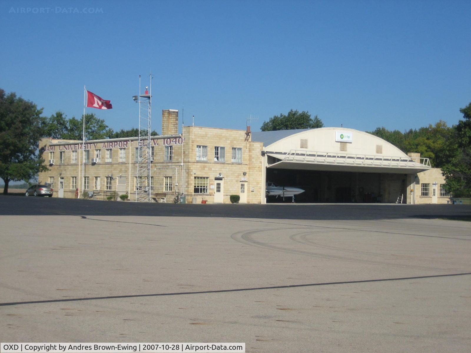 Miami University Airport (OXD) - the main hanger and office