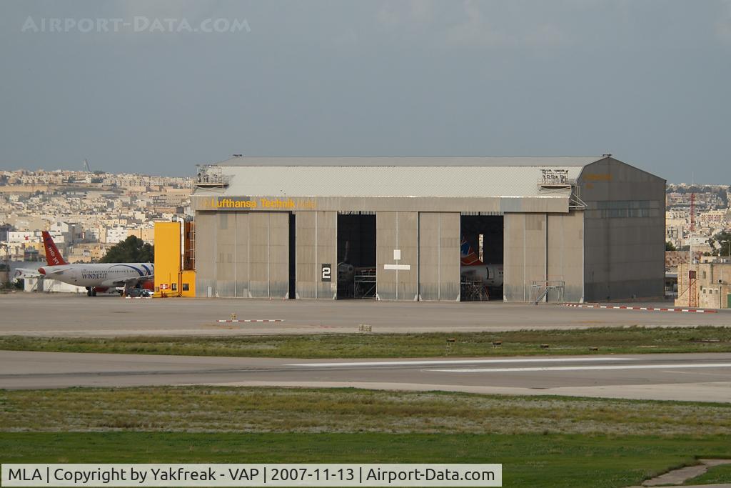 Malta International Airport (Luqa Airport), Luqa Malta (MLA) - Lufthansa Technik hangar