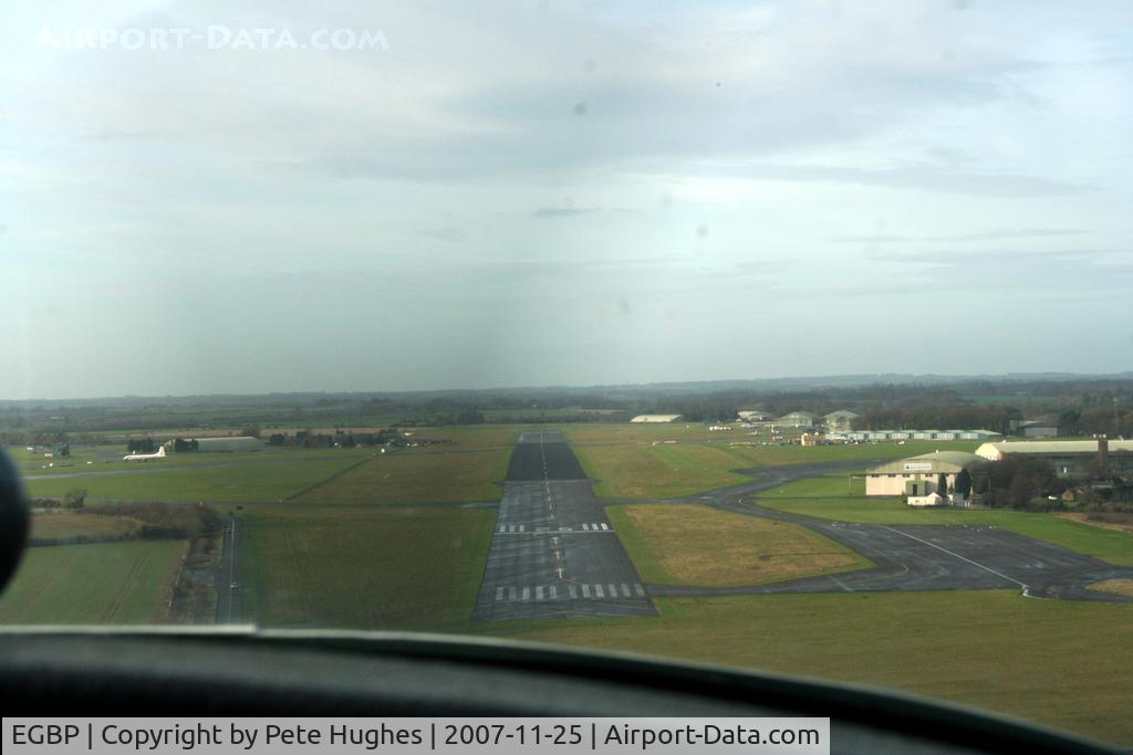 Kemble Airport, Kemble, England United Kingdom (EGBP) - short finals for Kemble - note Brstol Britannia parked on the left