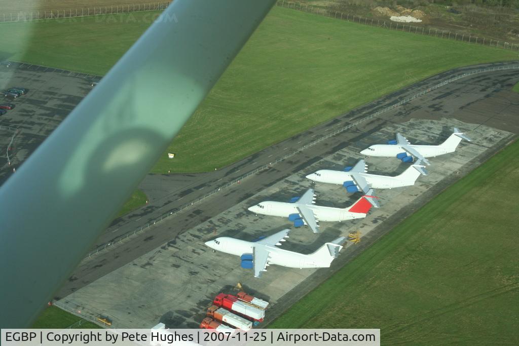 Kemble Airport, Kemble, England United Kingdom (EGBP) - only 4 BAe146s left in store at Kemble, seen on departure