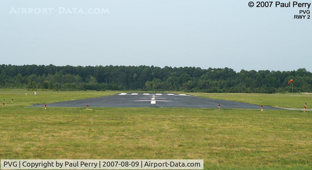 Hampton Roads Executive Airport (PVG) - View down Runway 2