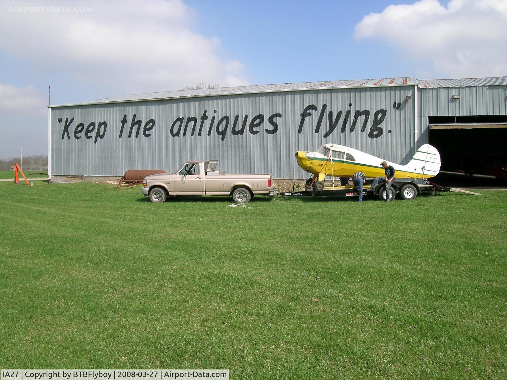 Antique Airfield Airport (IA27) - Headed for restoration !!