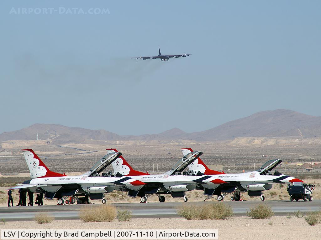 Nellis Afb Airport (LSV) - B-52 and 'Spare' Thunderbires