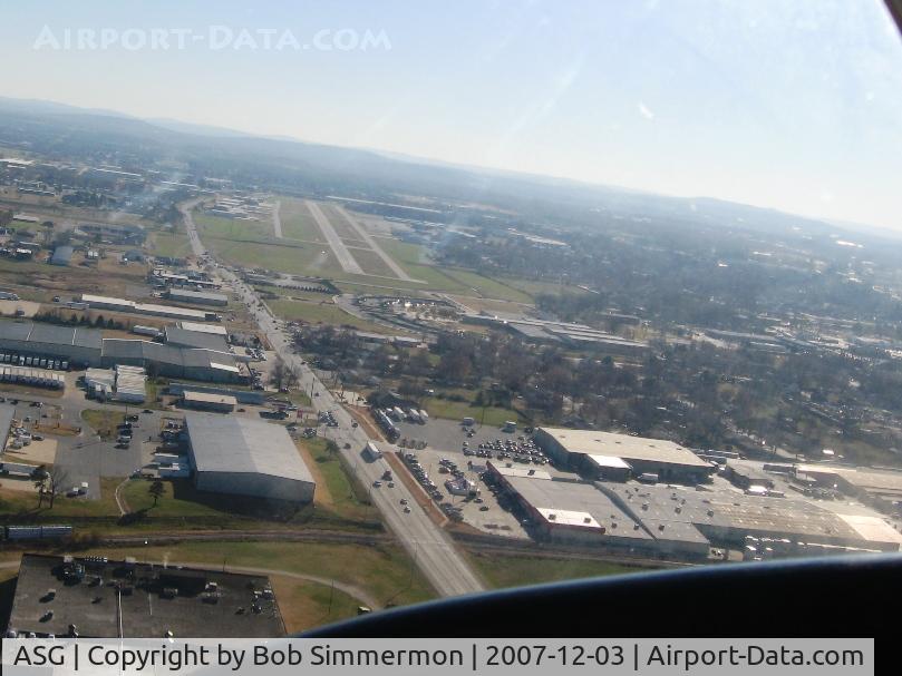Springdale Municipal Airport (ASG) - Turning final for 18