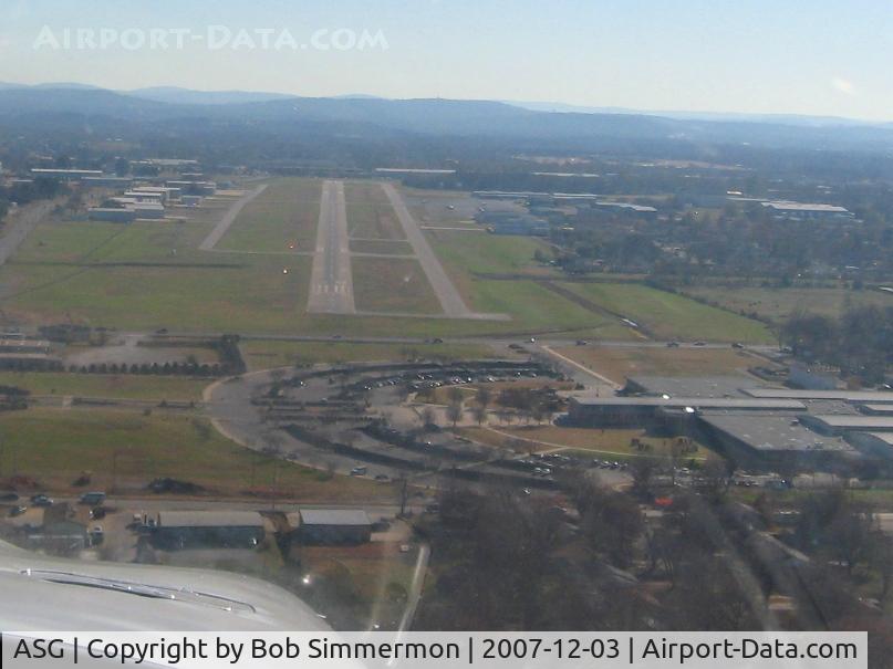 Springdale Municipal Airport (ASG) - On final for 18