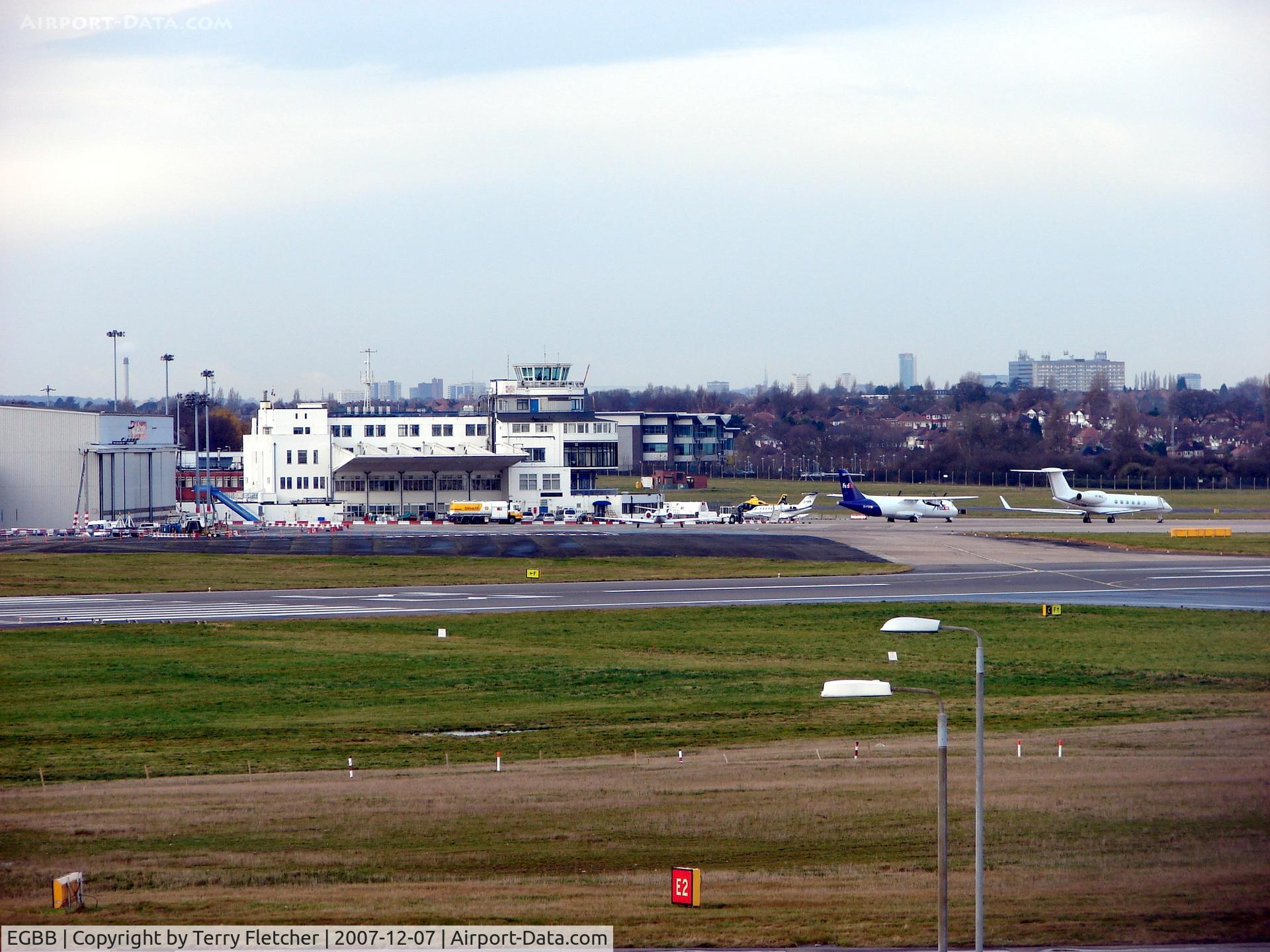 Birmingham International Airport, Birmingham, England United Kingdom (EGBB) - The original Elmdon Passenger Terminal at Birmingham is now used for Freight and Executive movements