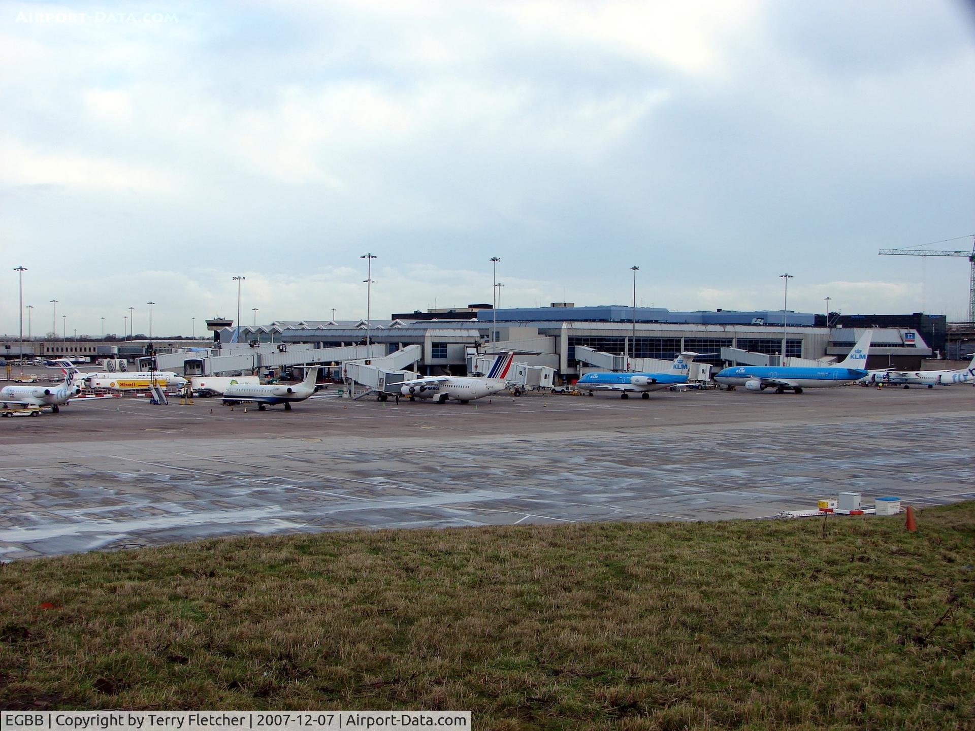 Birmingham International Airport, Birmingham, England United Kingdom (EGBB) - This is Terminal 2 at the current Passenger Terminal at Birmingham used by most of the major European Airlines