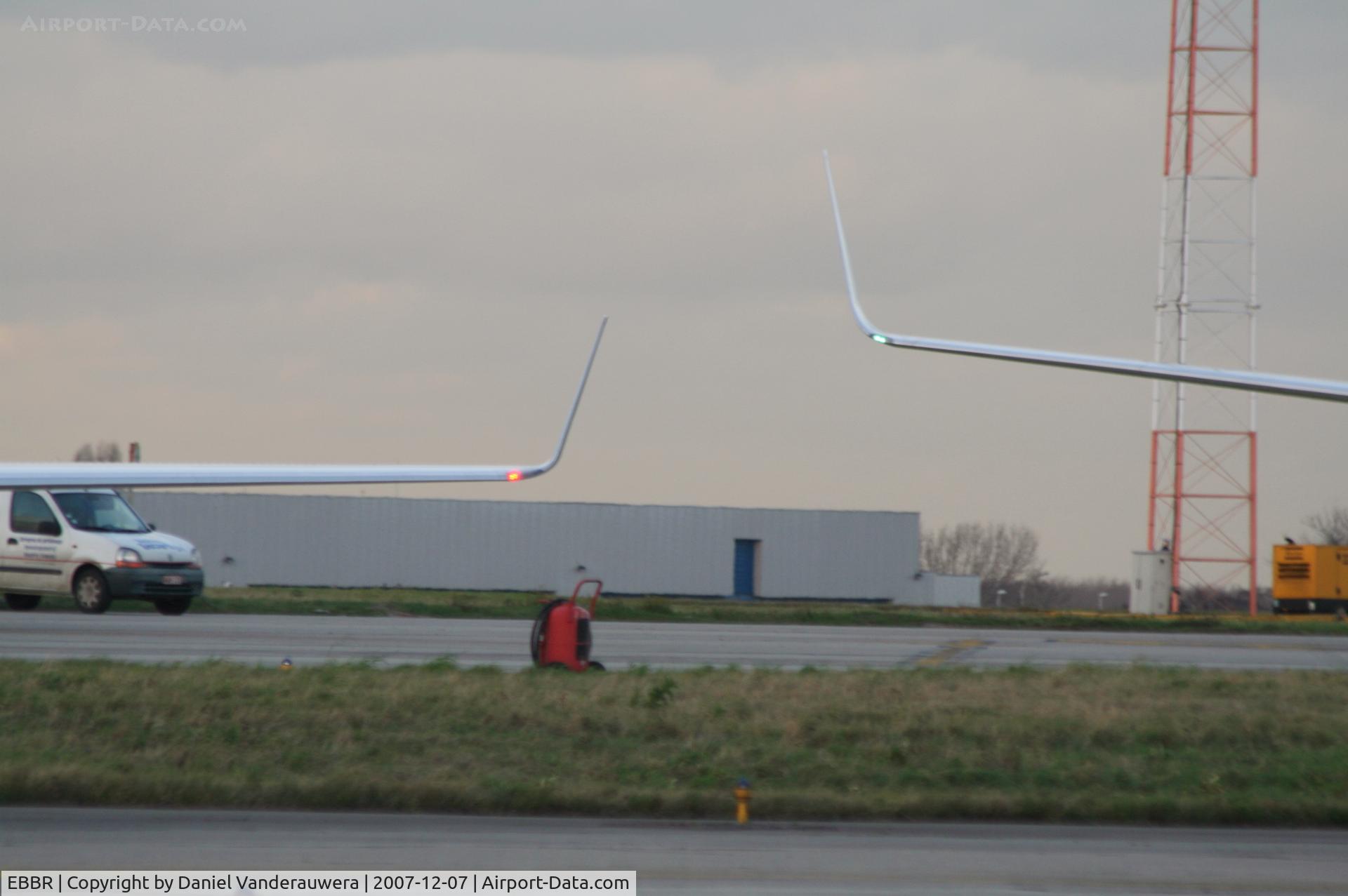 Brussels Airport, Brussels / Zaventem   Belgium (EBBR) - ABELAG apron  -  left: 10030 - right: 10041