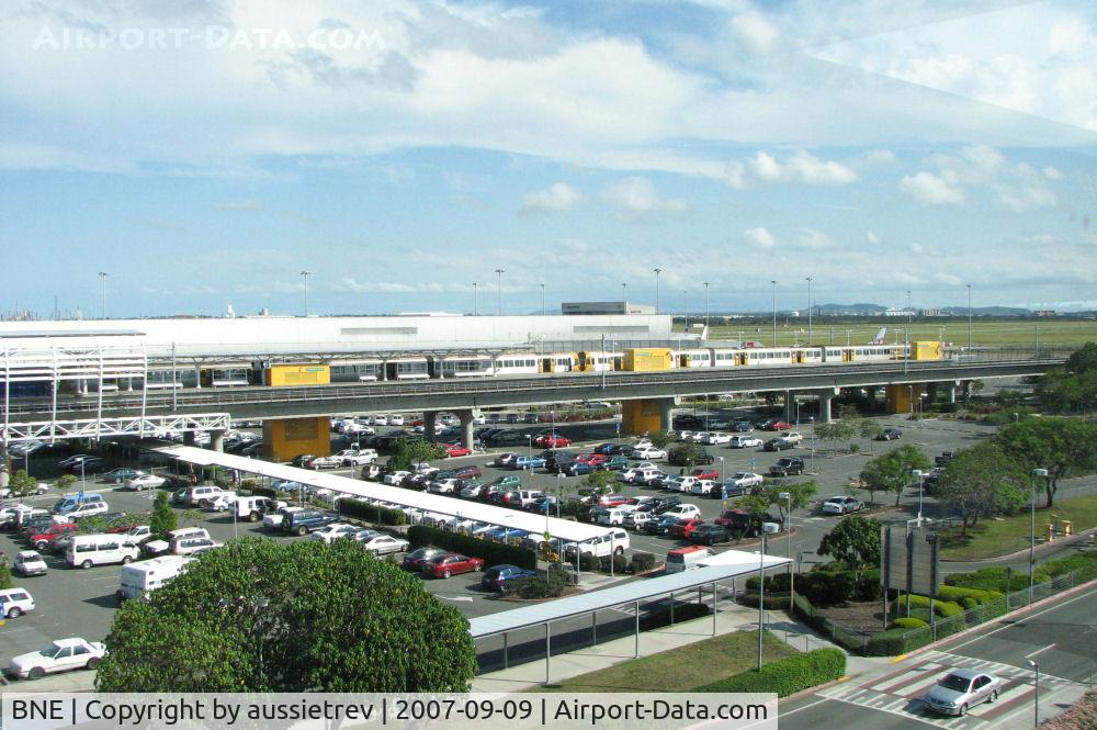 Brisbane International Airport, Brisbane, Queensland Australia (BNE) - Airtrain at the Domestic terminal, Brisbane airport